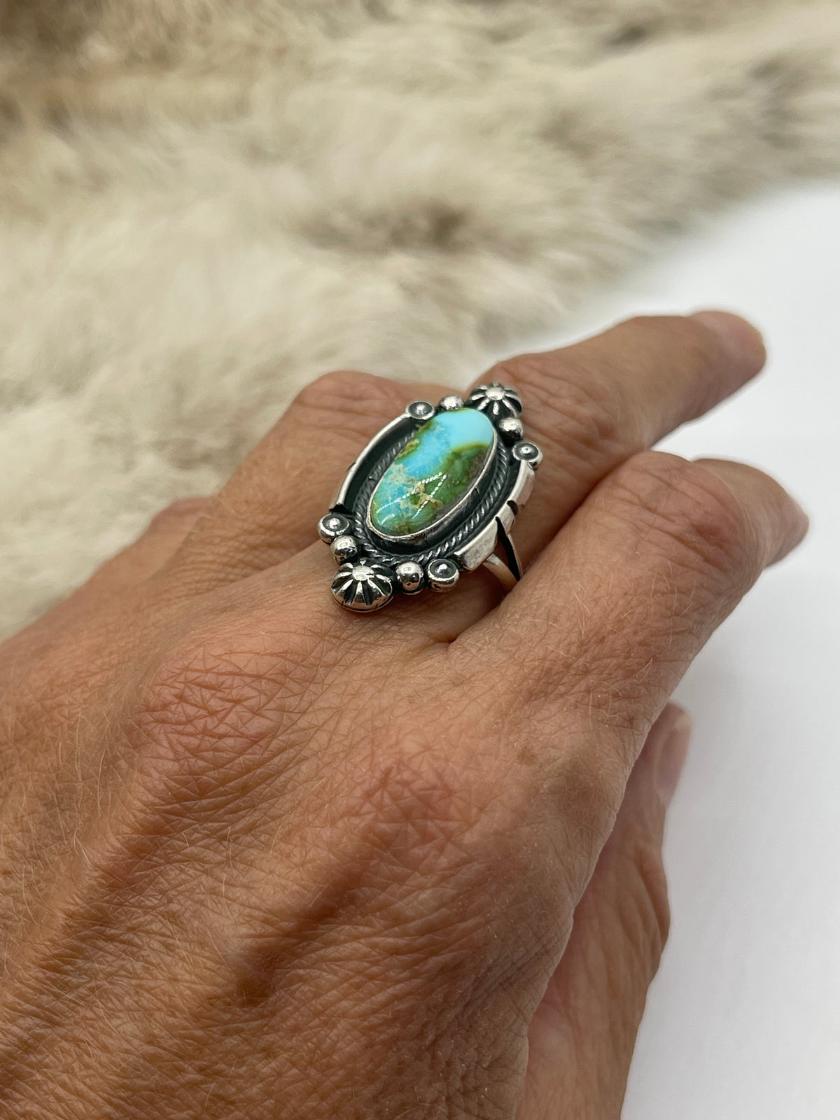 8.0 Sonoran Gold Turquoise by Marita Benally, Navajo