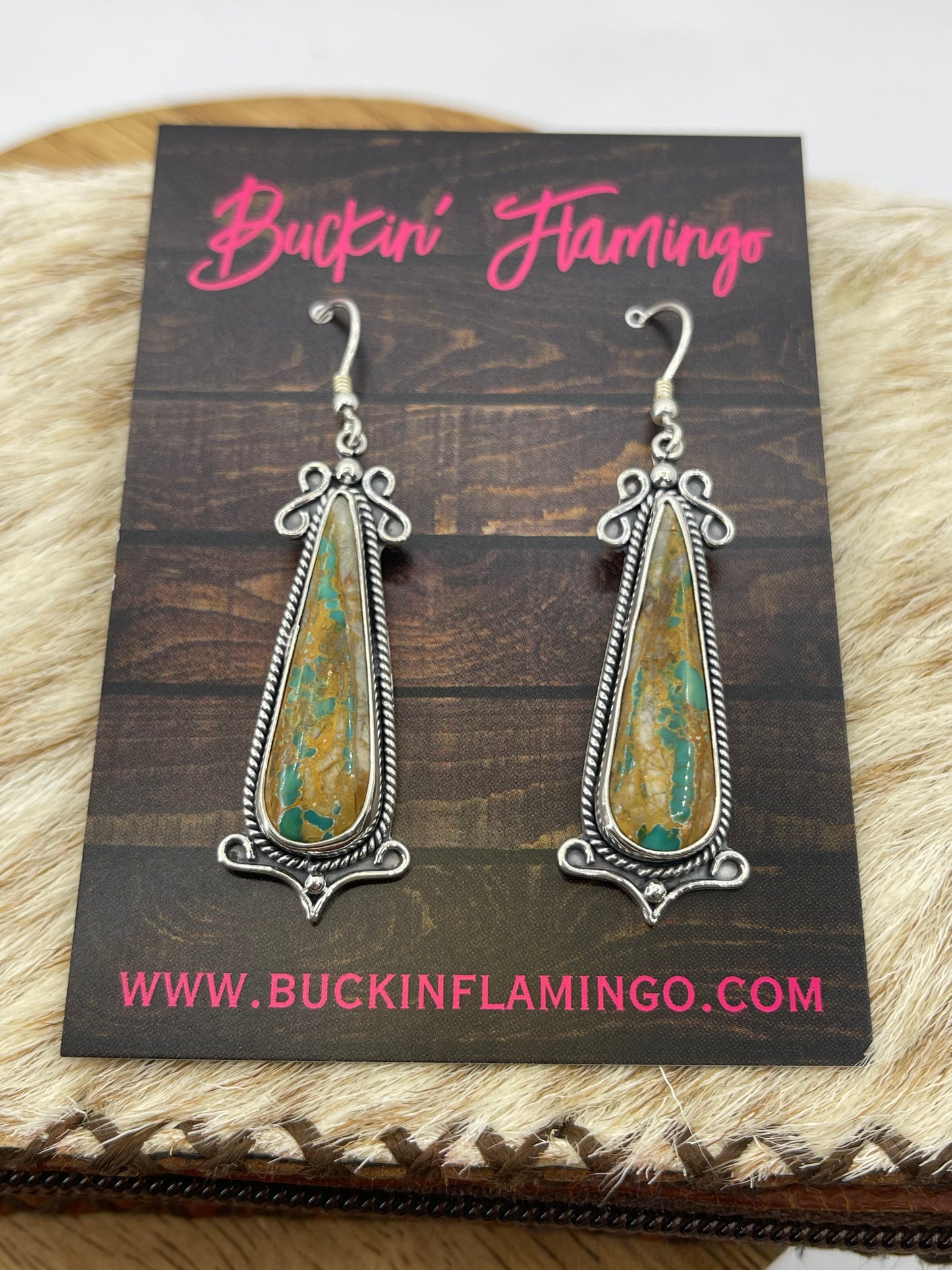 Royston Ribbon Turquoise Dangles