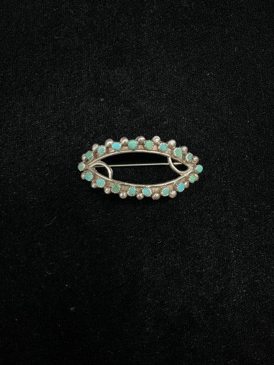 Vintage Turquoise Pin