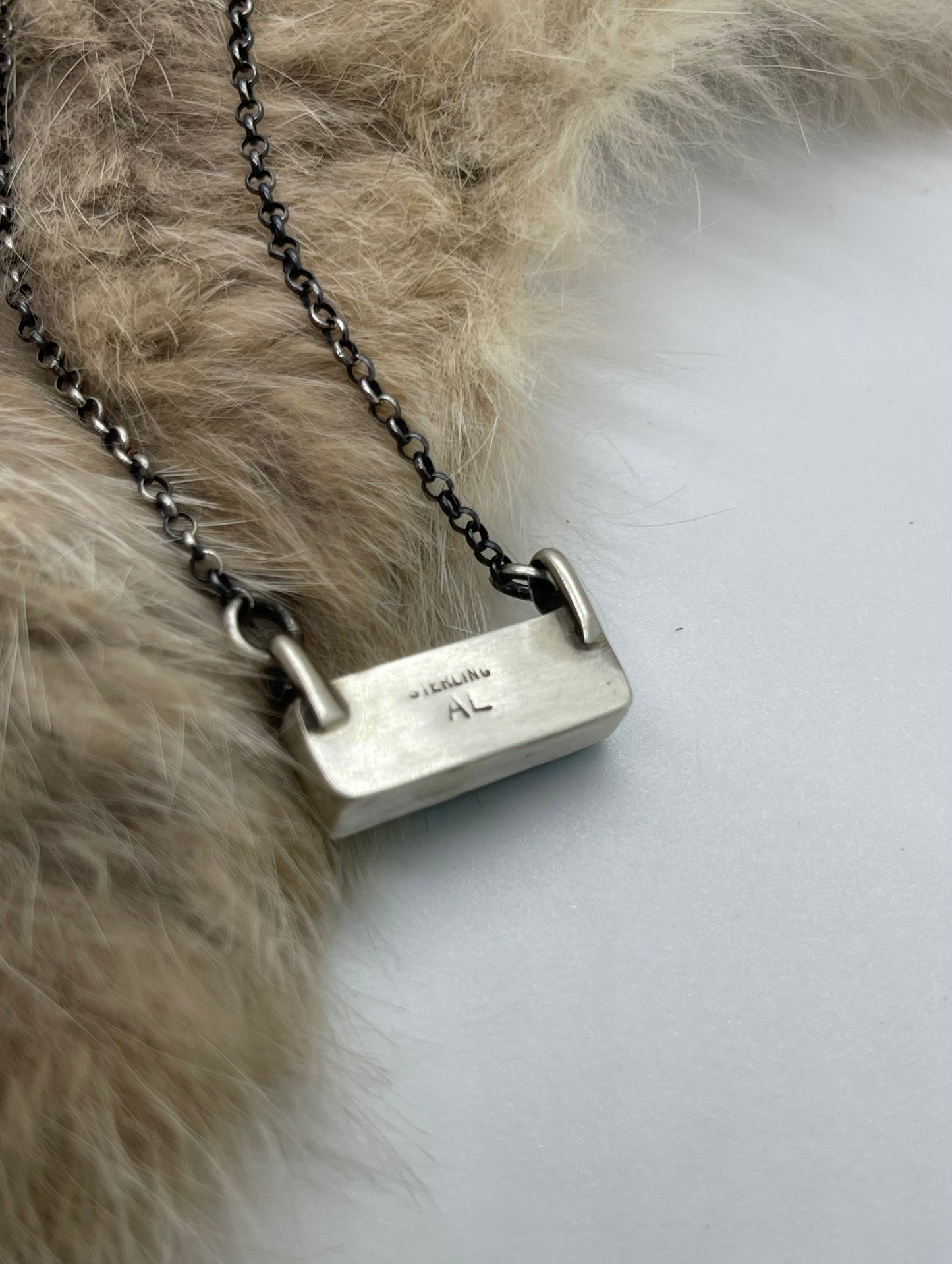 16" Turquoise Bar Necklace by Augustine Largo, Navajo