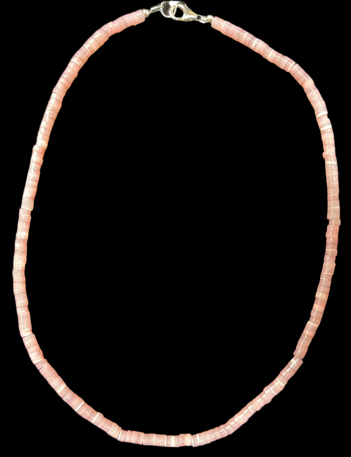 16" Pink Color Enhanced Mother of Pearl Necklace