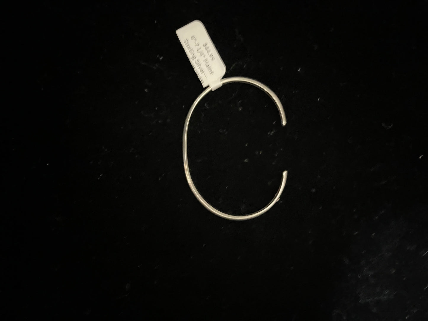 6"-7 1/4" Plaine Sterling Silver Stacker Cuff by Jimson Belin, Navajo
