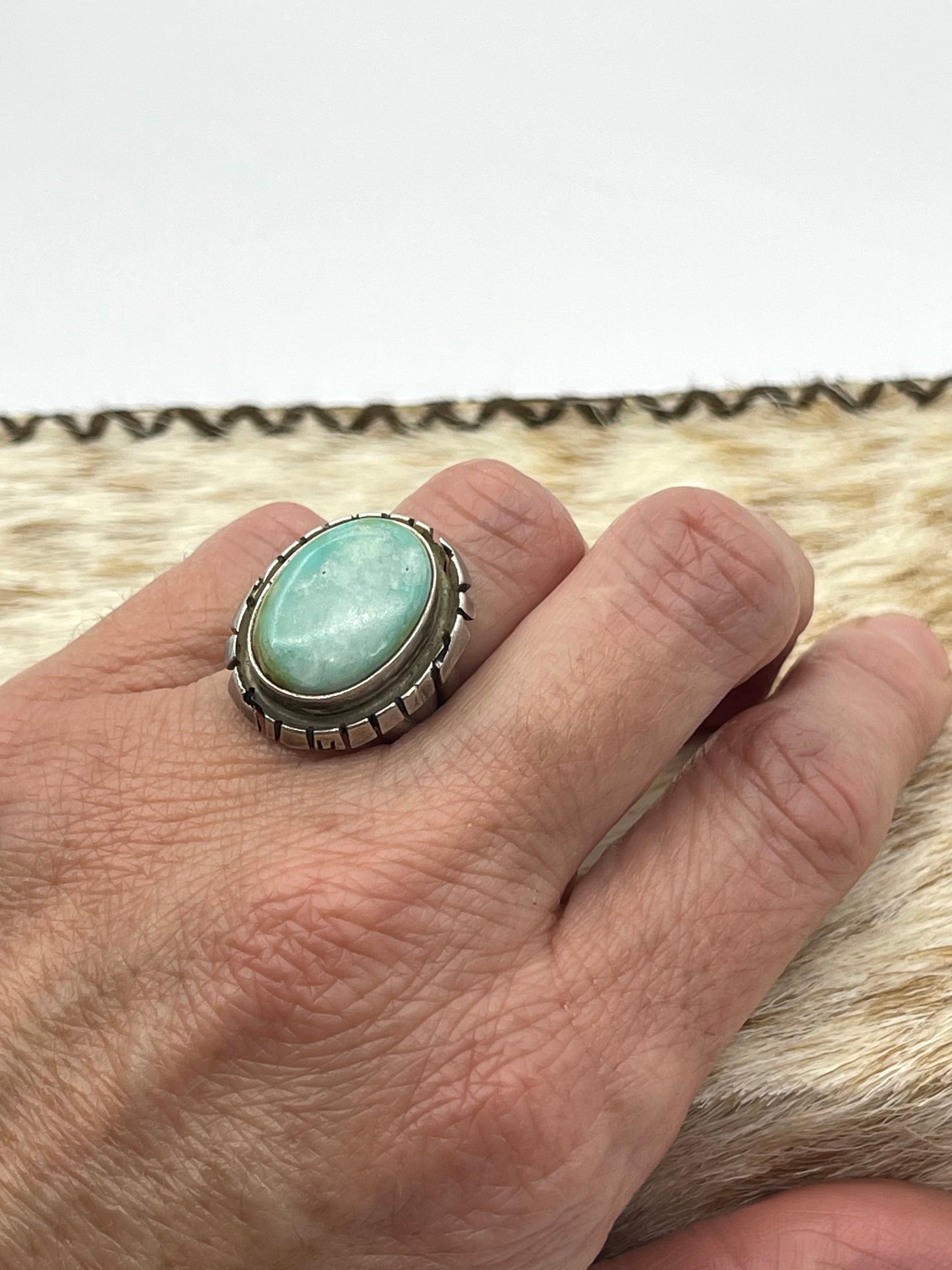 4.5 Oval Turquoise Ring
