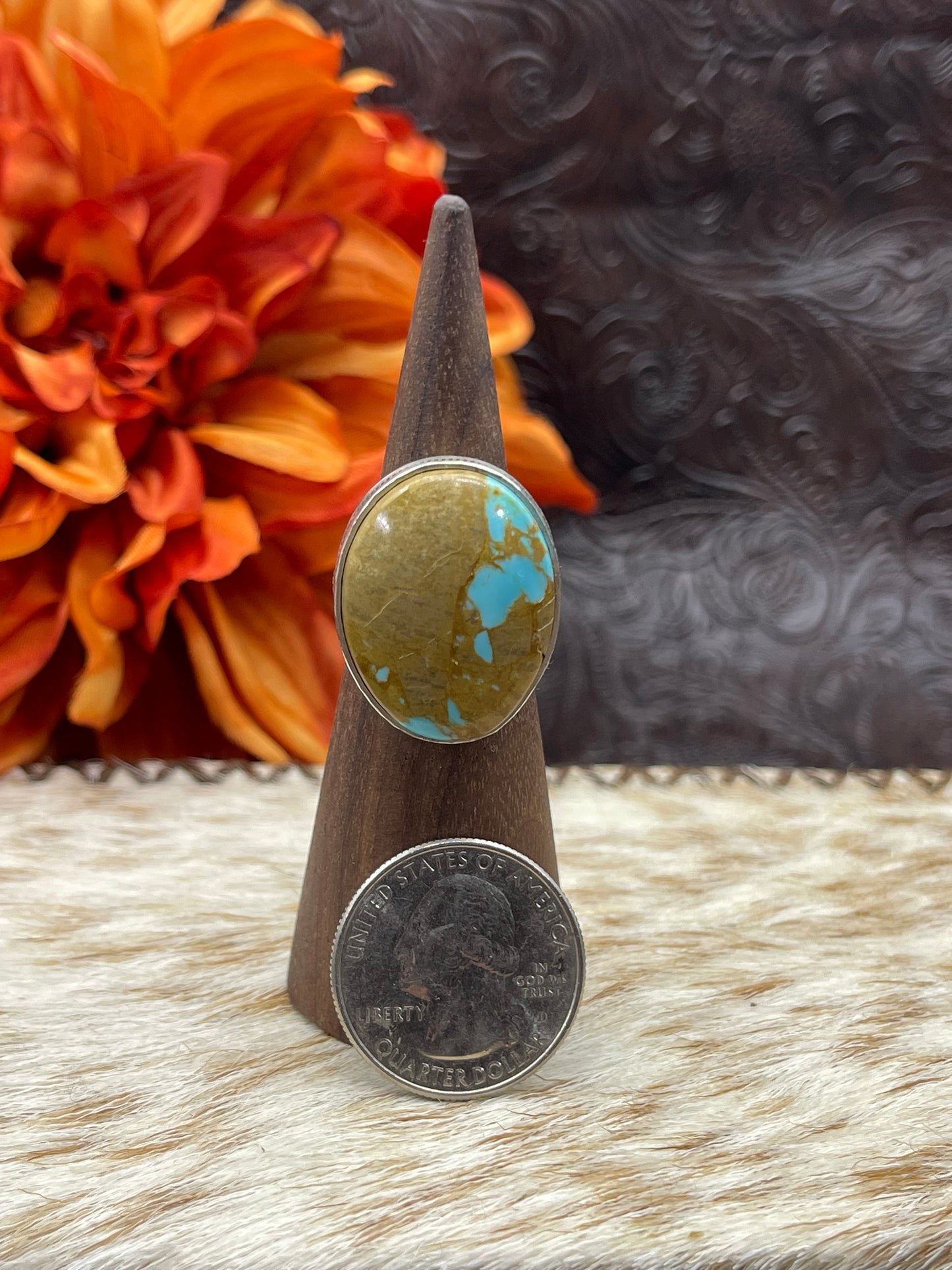 6.0 Cripple Creek Turquoise Ring