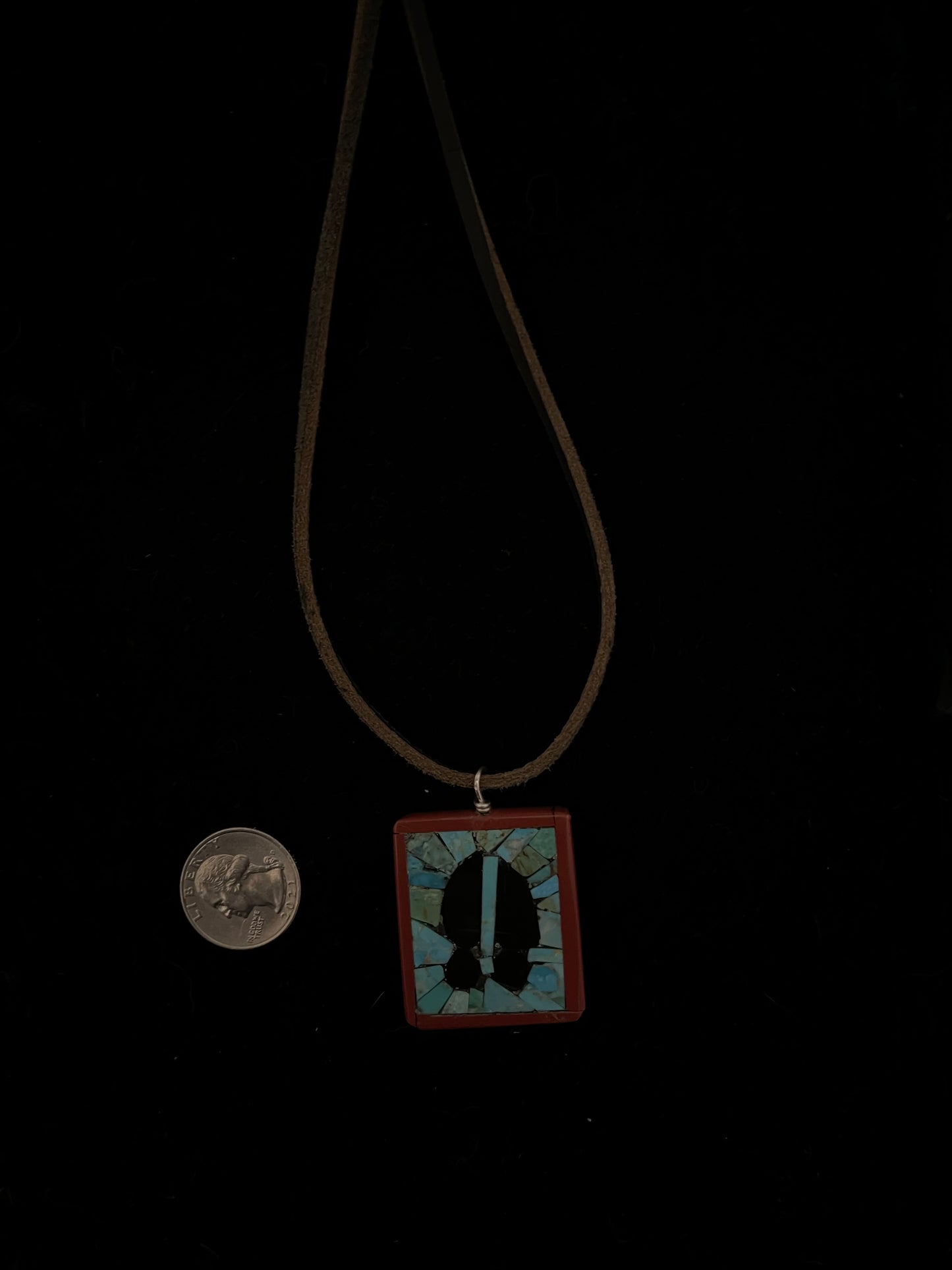 20" Hand Cut Stone Multi Stone Necklace by Charles Bird, Santo Domingo