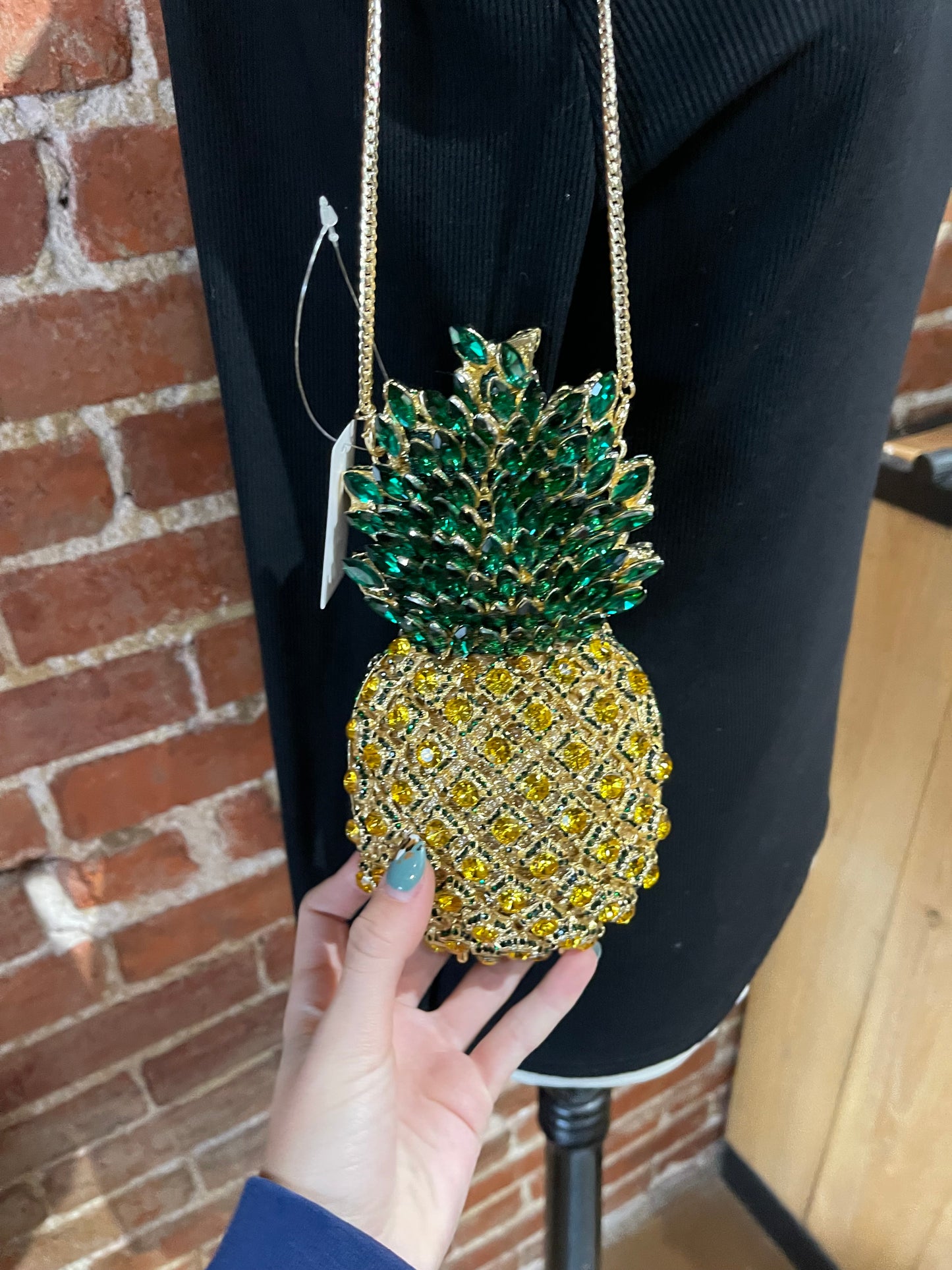 Bedazzled Pineapple Inspired Purse