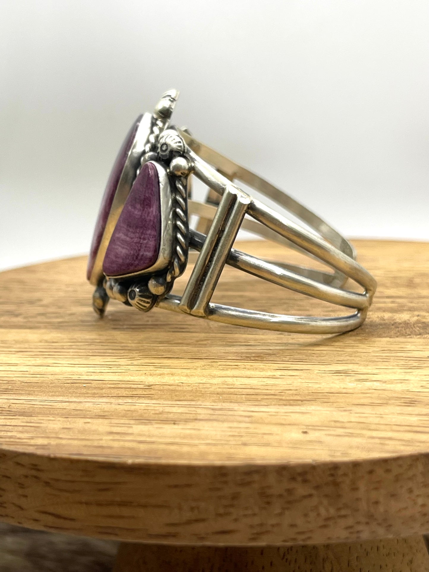 Purple Spiny Oyster Cuff by Augustine Largo, Navajo