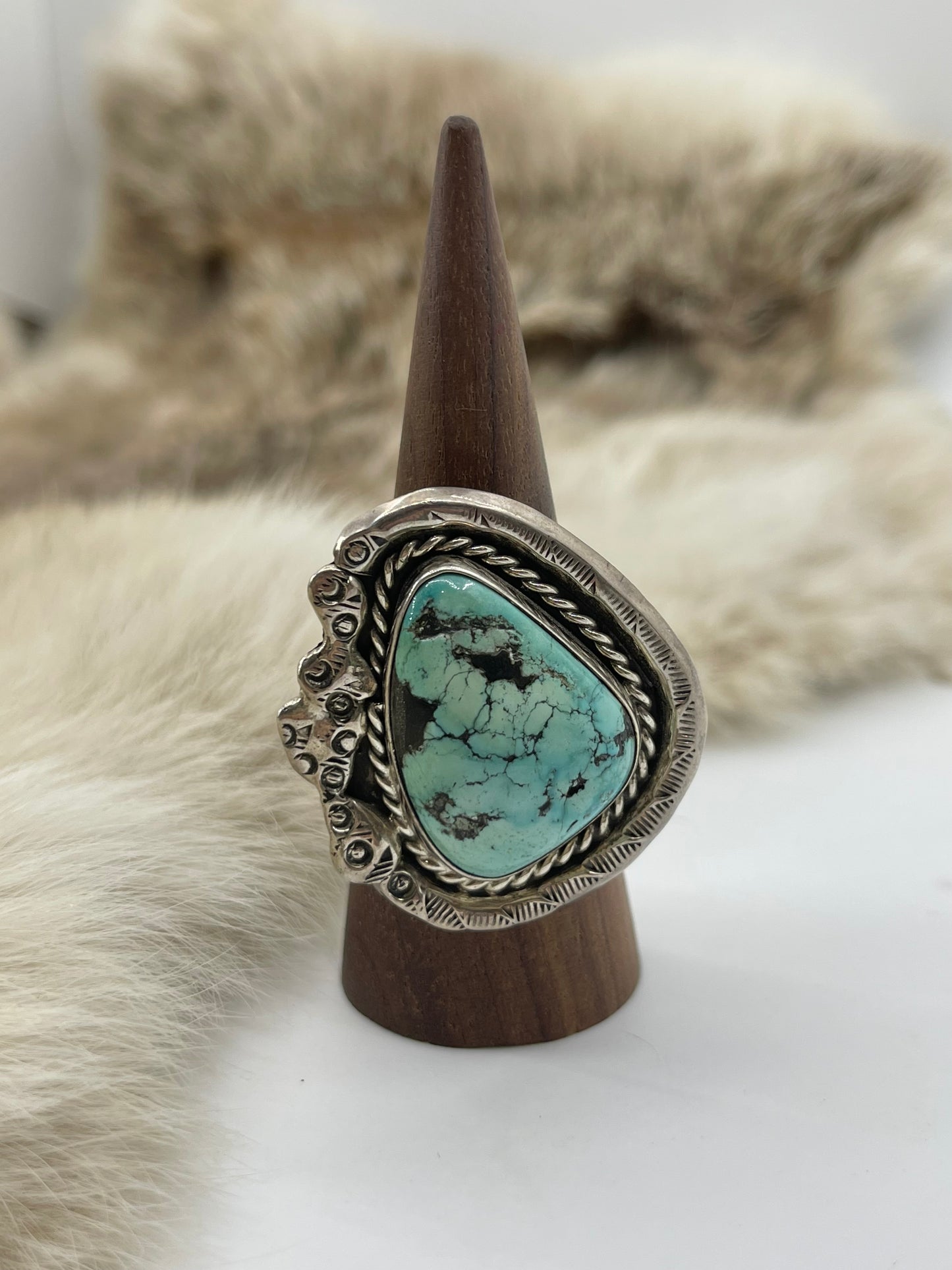 12.0 Vintage Turquoise Ring