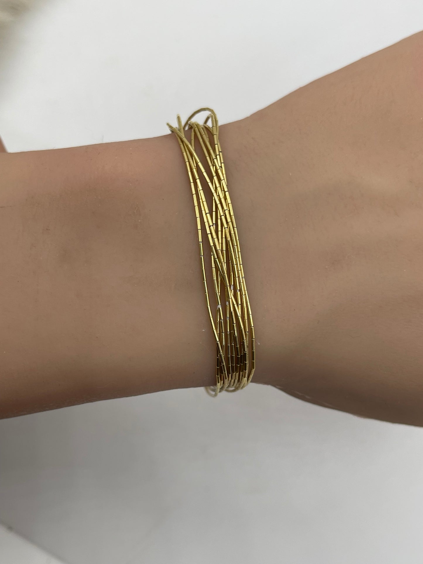 6.75" 14K Gold Filled 10 Strand Bracelet