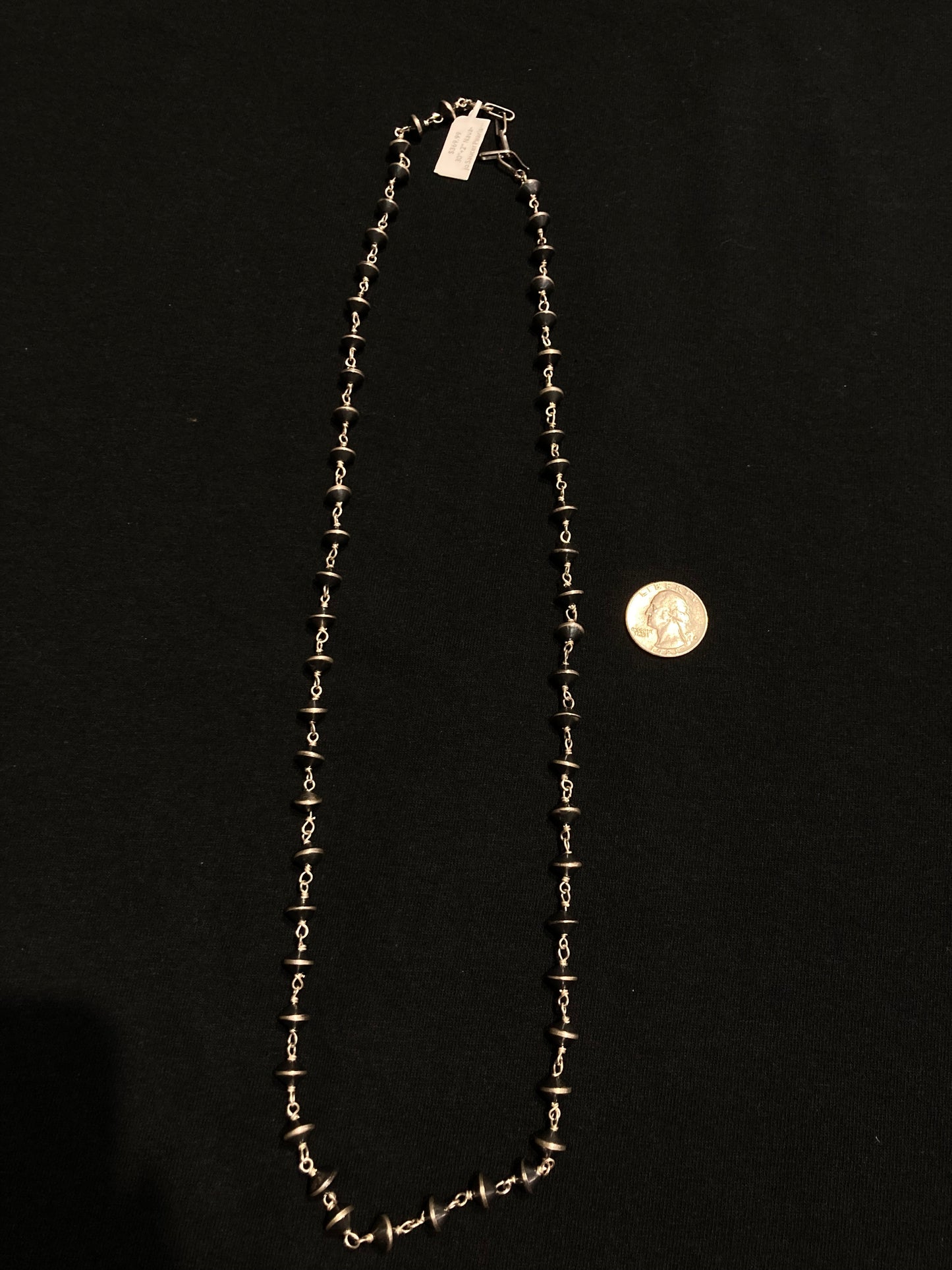 30" Navajo Style 8mm Rosary Pearls