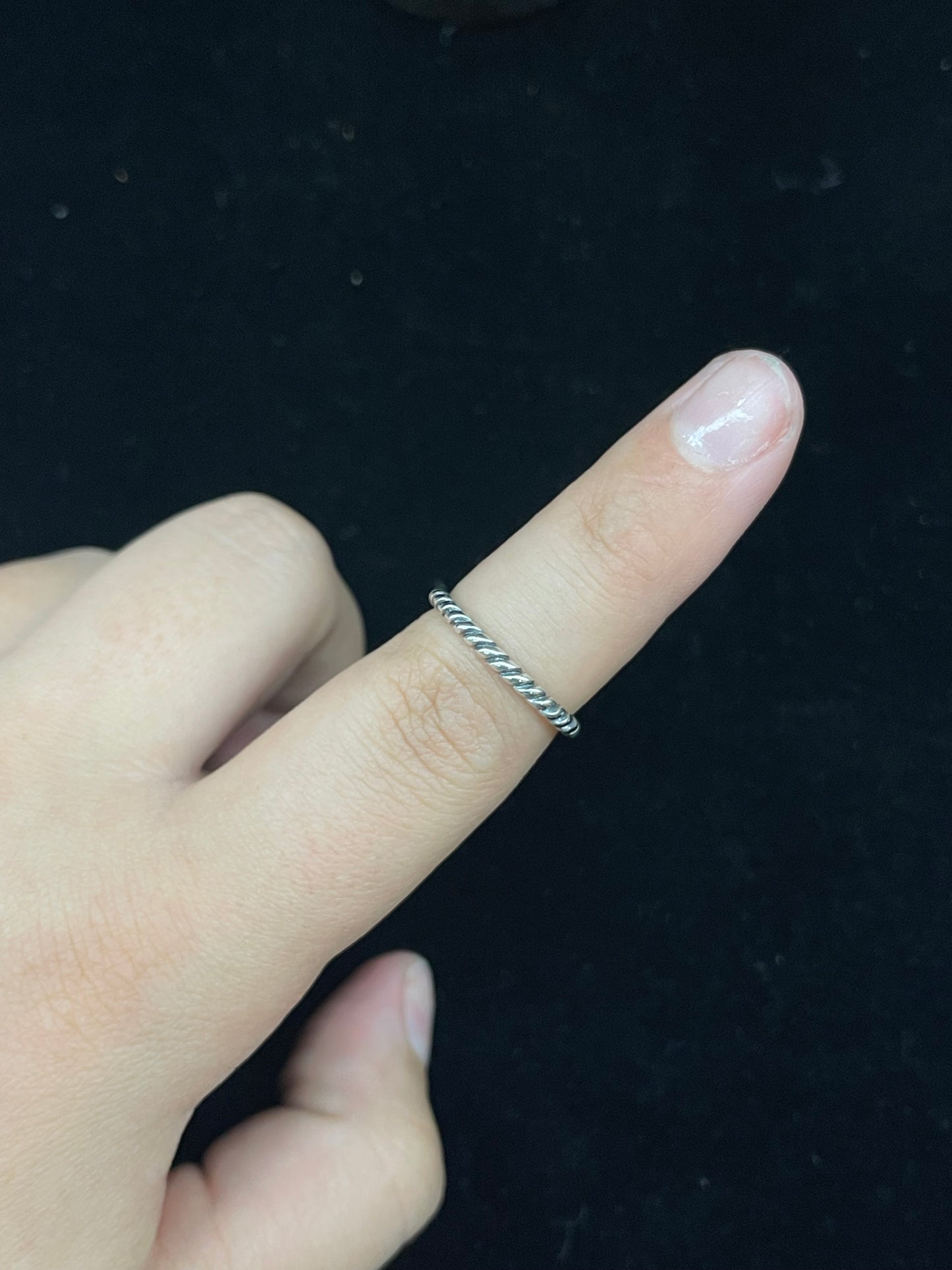 10.0 Sterling Silver Twister Ring