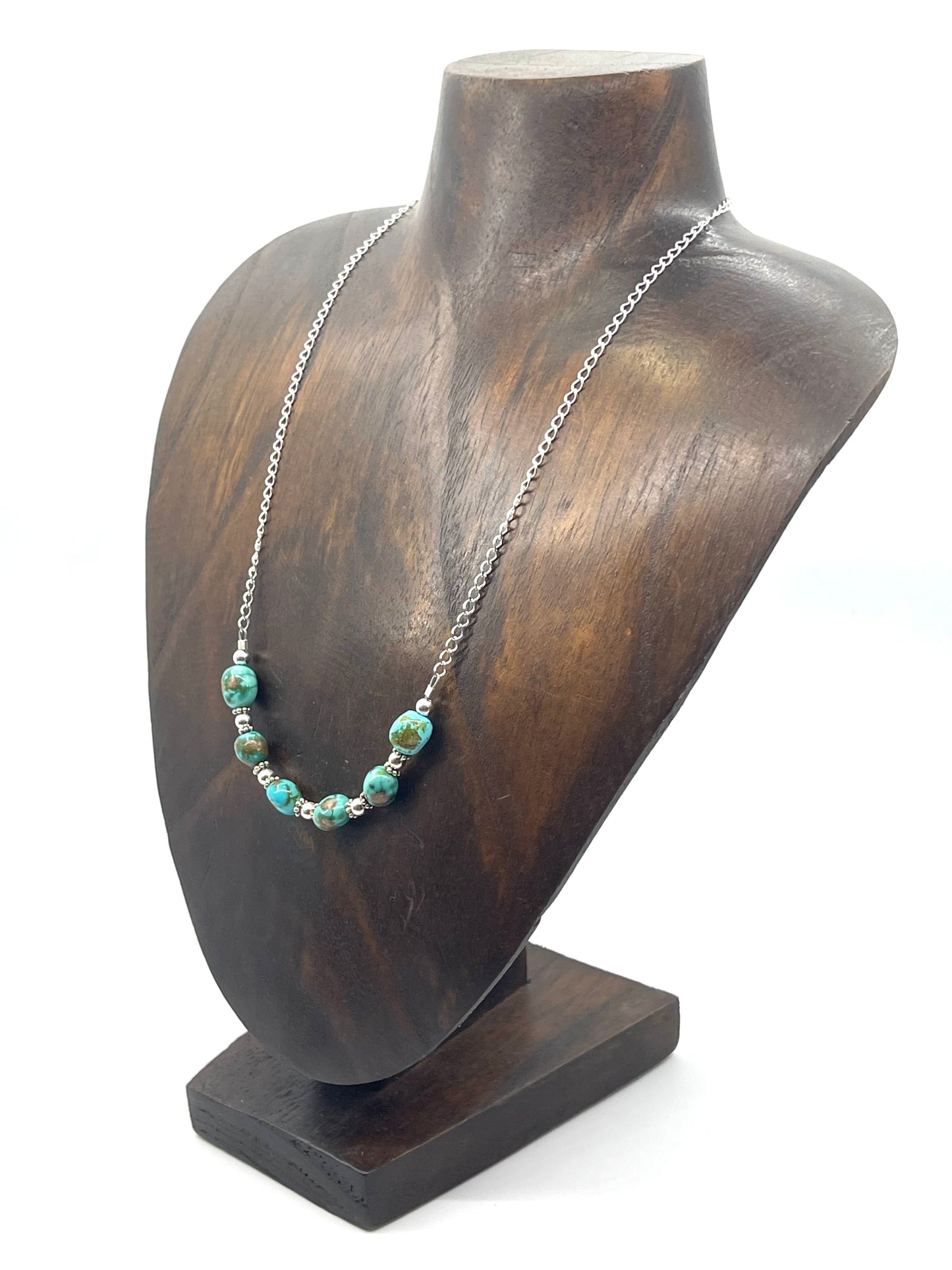 17.5" Sonoran Gold Turquoise 6 Stone Necklace