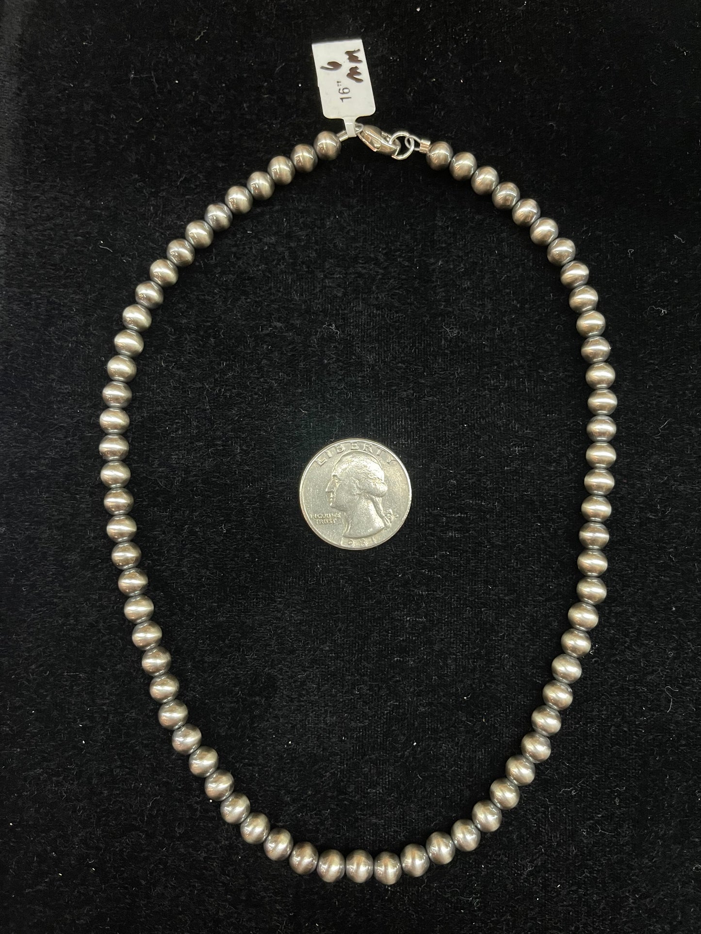 6mm 16" Navajo Style Pearls