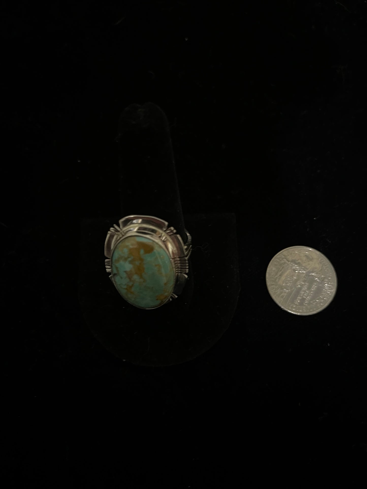 10.0 Turquoise Oval Ring