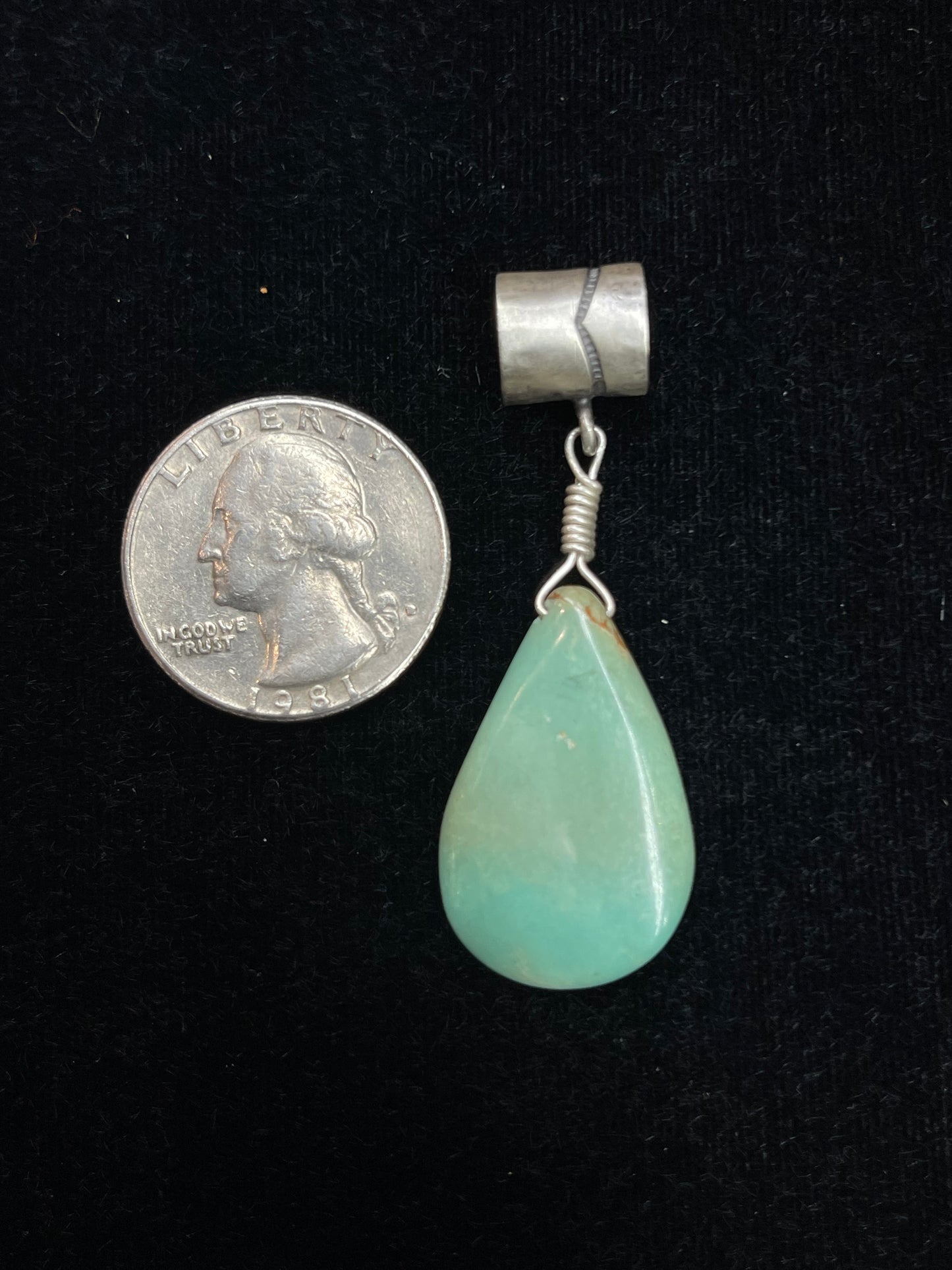 7.5mm Bale Turquoise Slab Pendant
