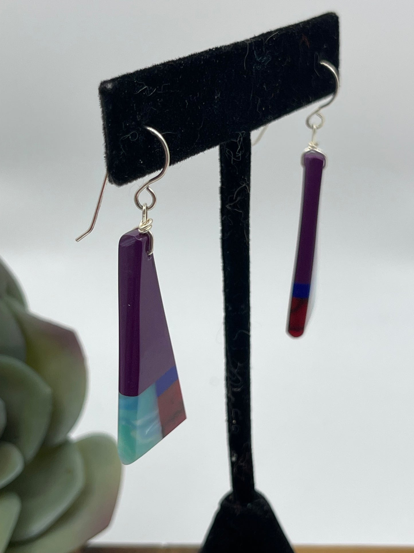 2" Sugilite Dangle Earrings