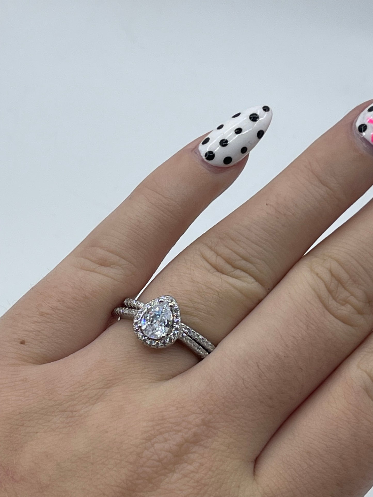 Cubic Zirconia and Sterling Silver Ring
