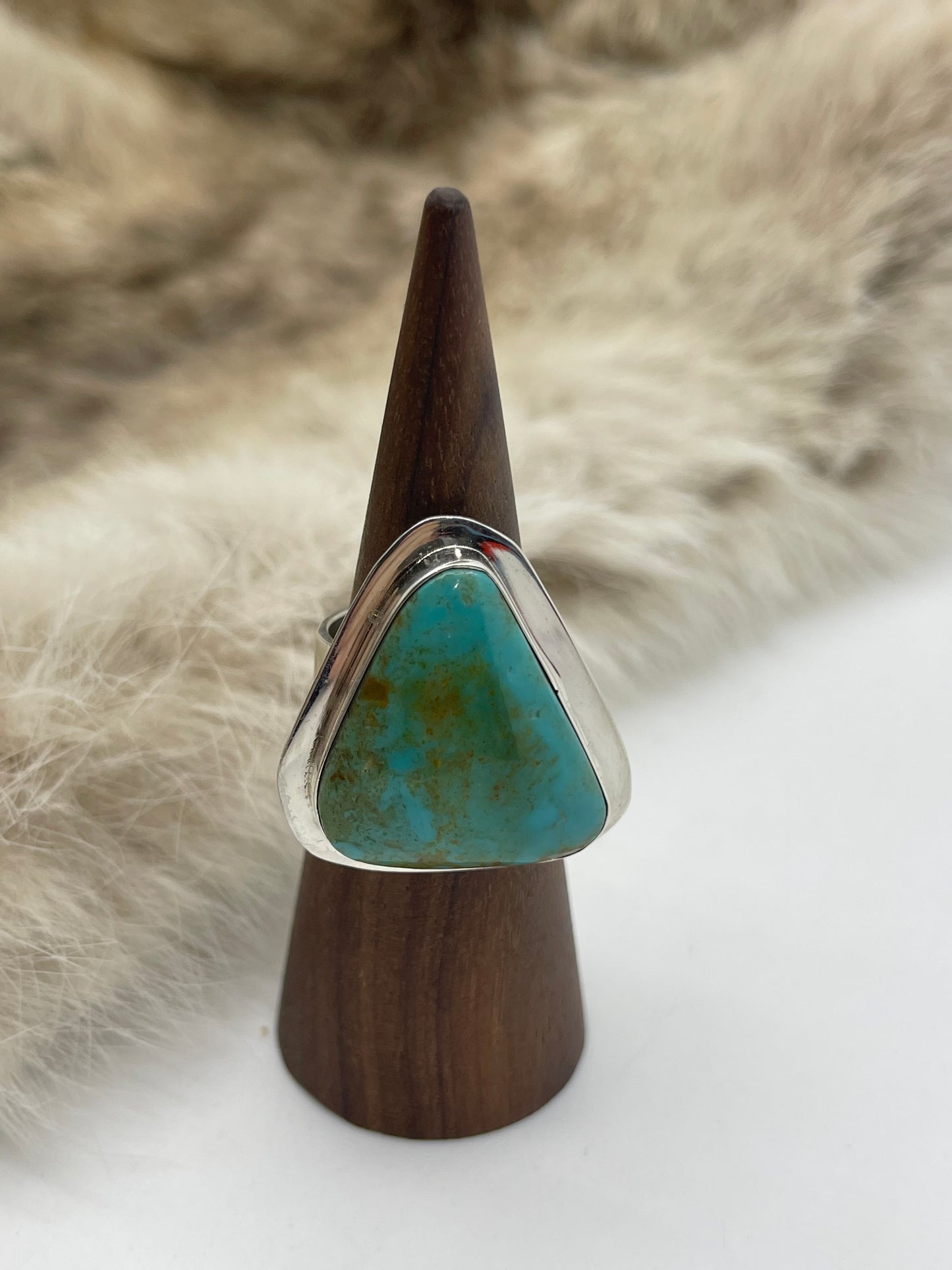 8.0 Royston Turquoise Ring by Marie Jackson, Navajo