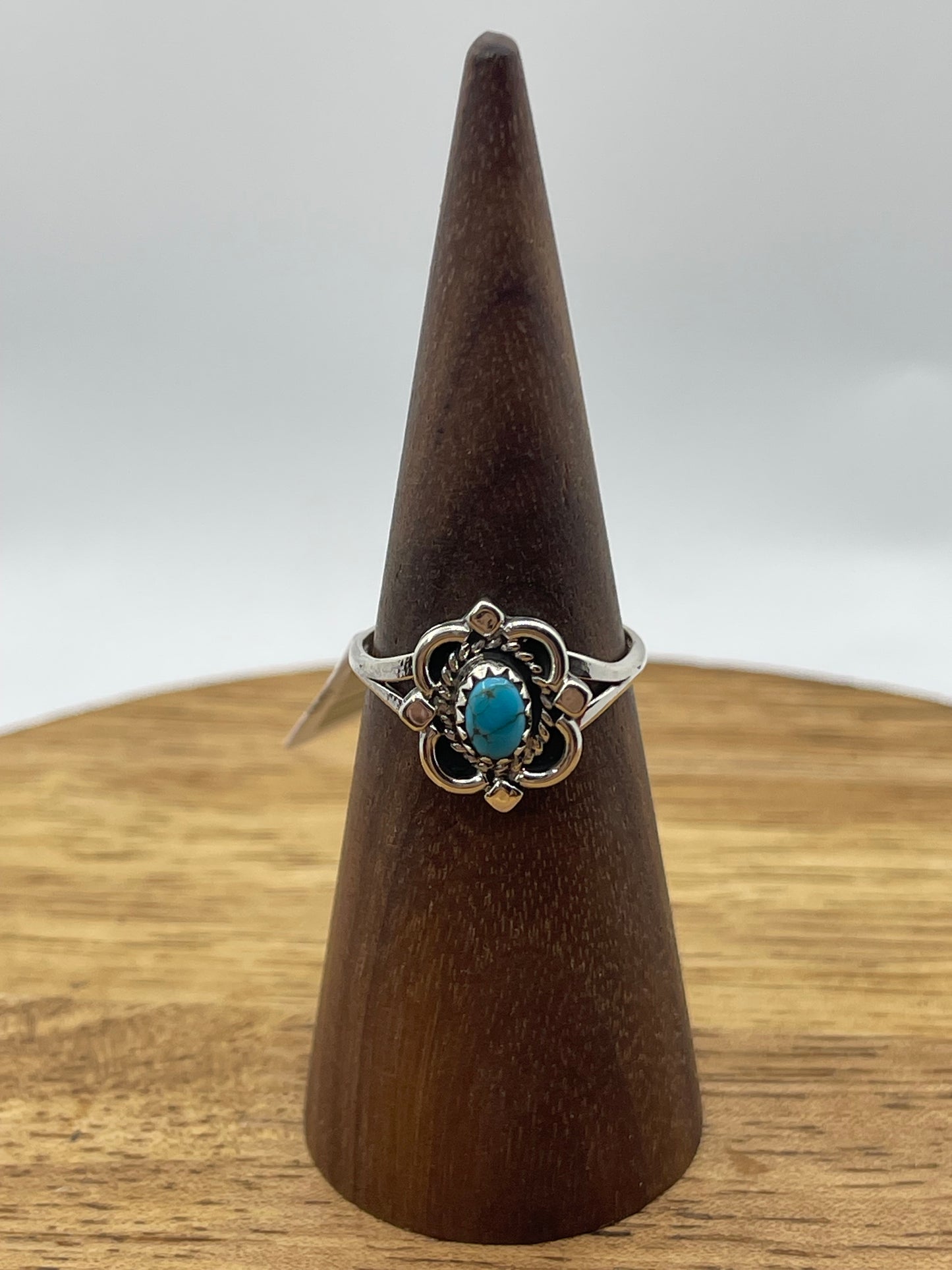 6.0 Turquoise Ring by Letricia Largo, Navajo