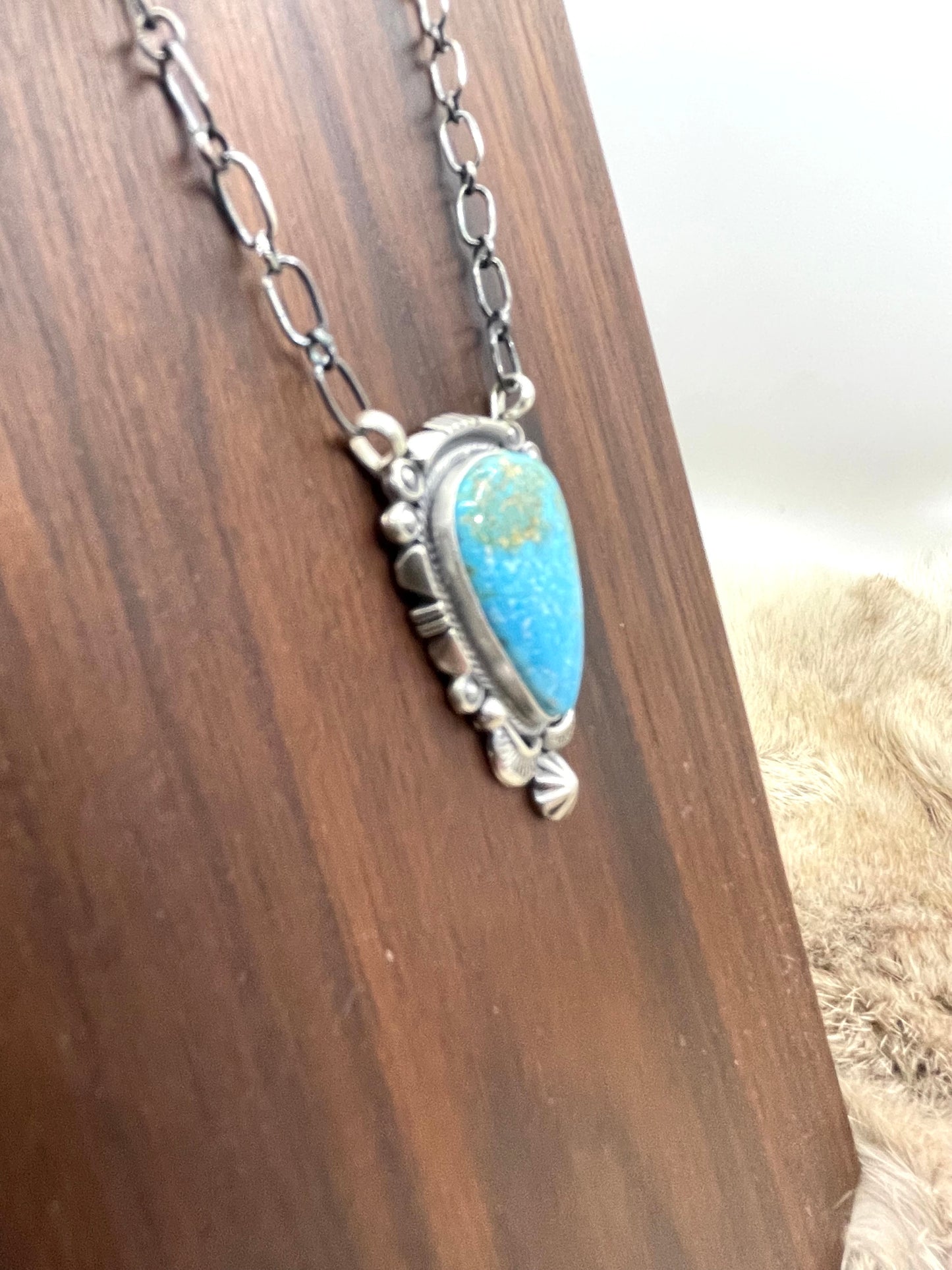 18" Sonoran Gold Necklace by Daniel Benally, Navajo