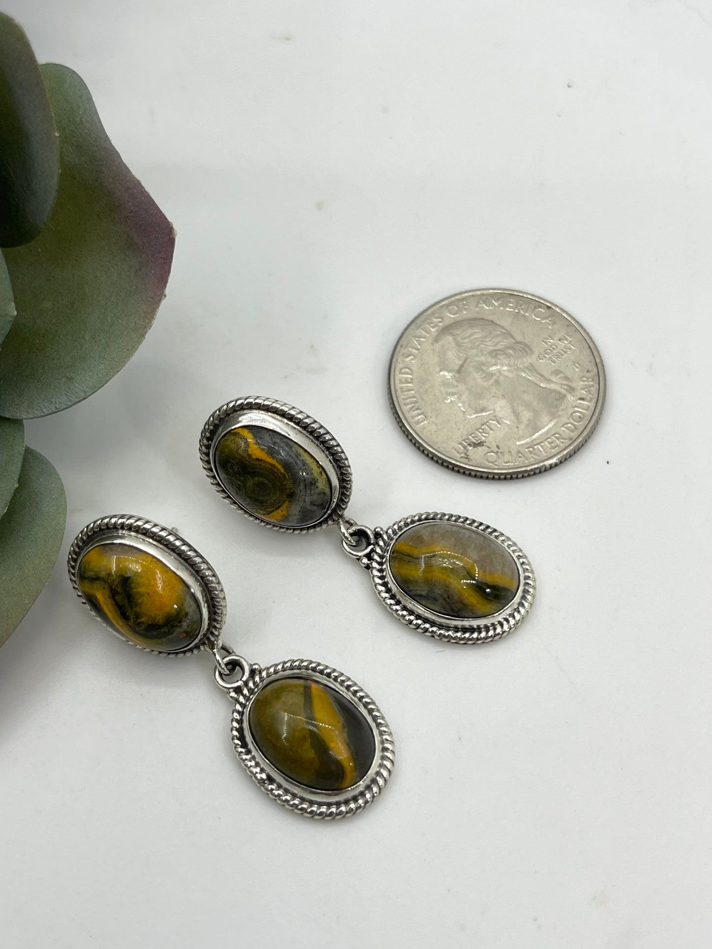 Bumble Bee Jasper Earrings