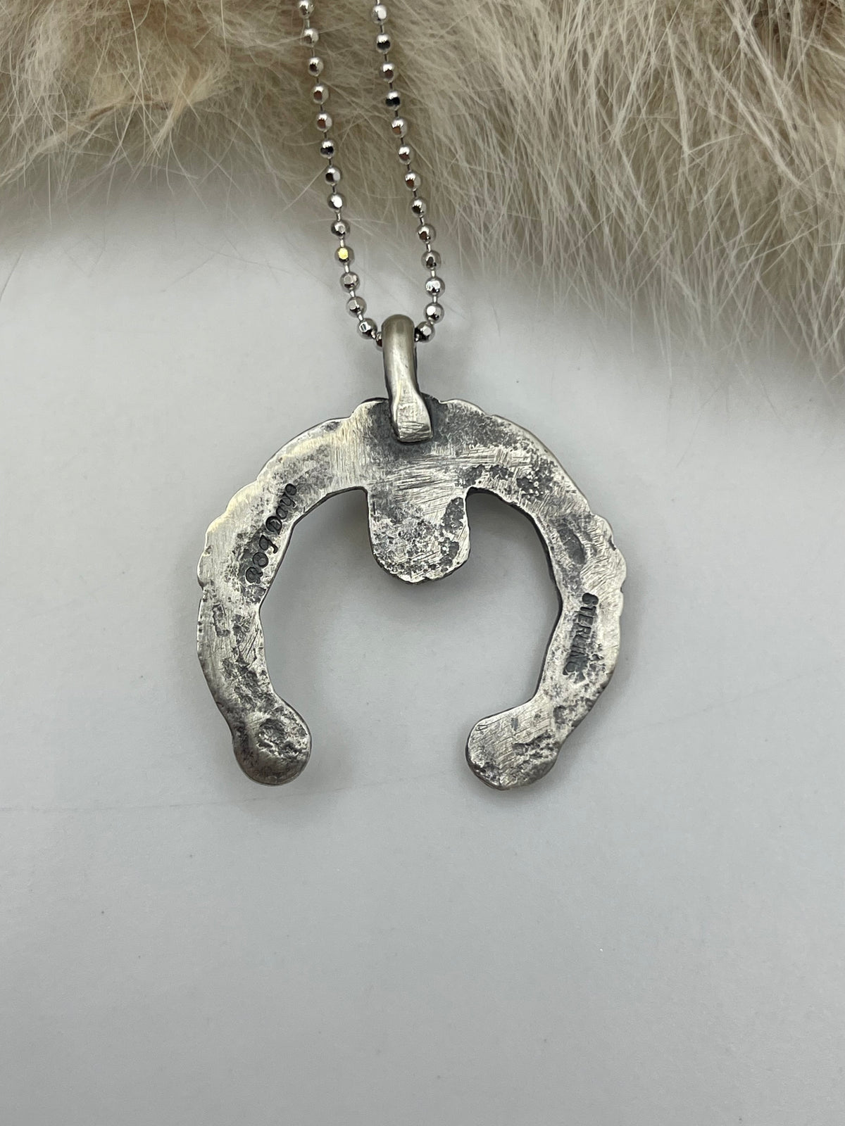24”+Ext Coral Naja Pendant by Rita Daye, Navajo