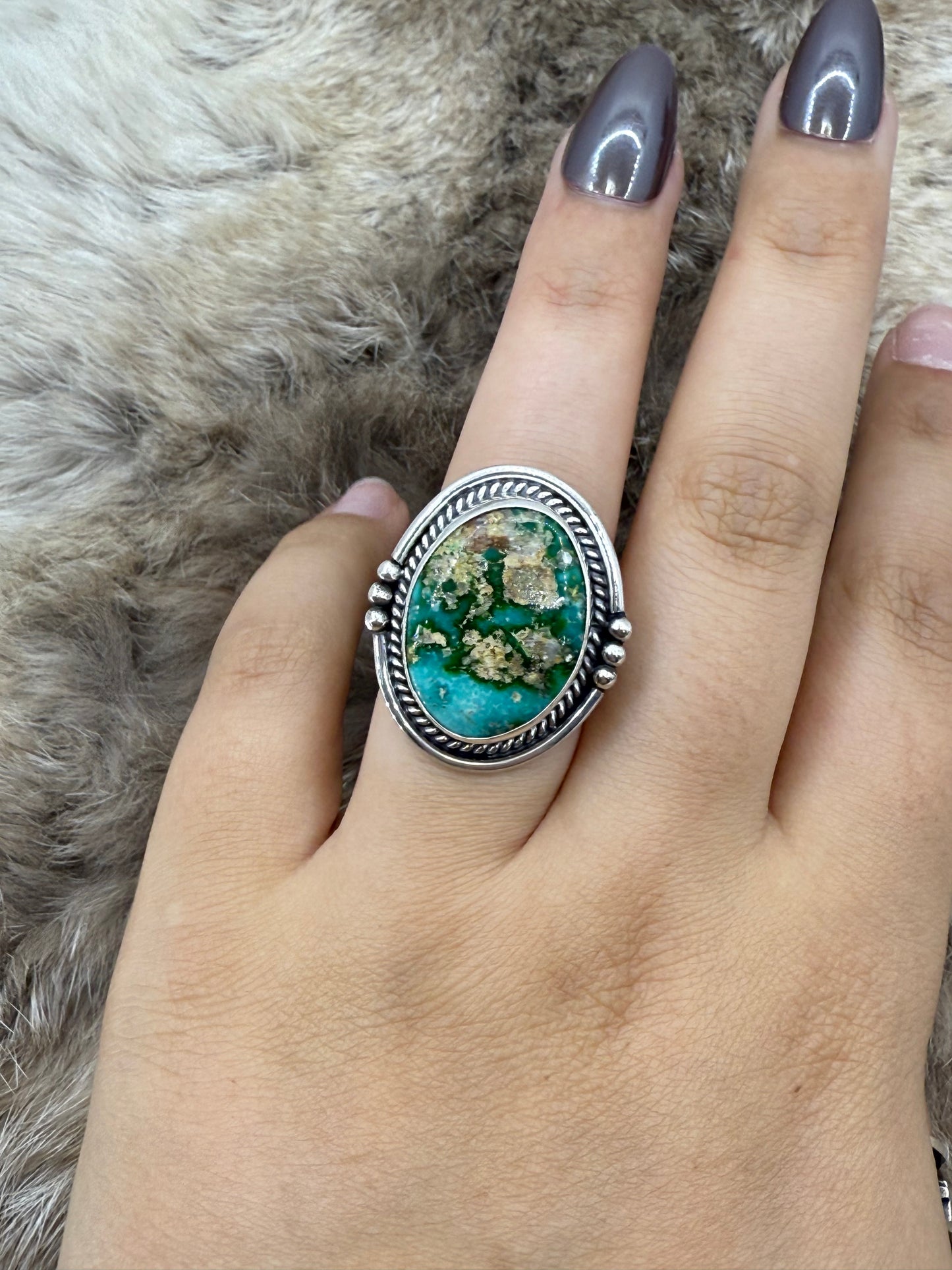 7.0 Sonoran Gold Turquoise Ring