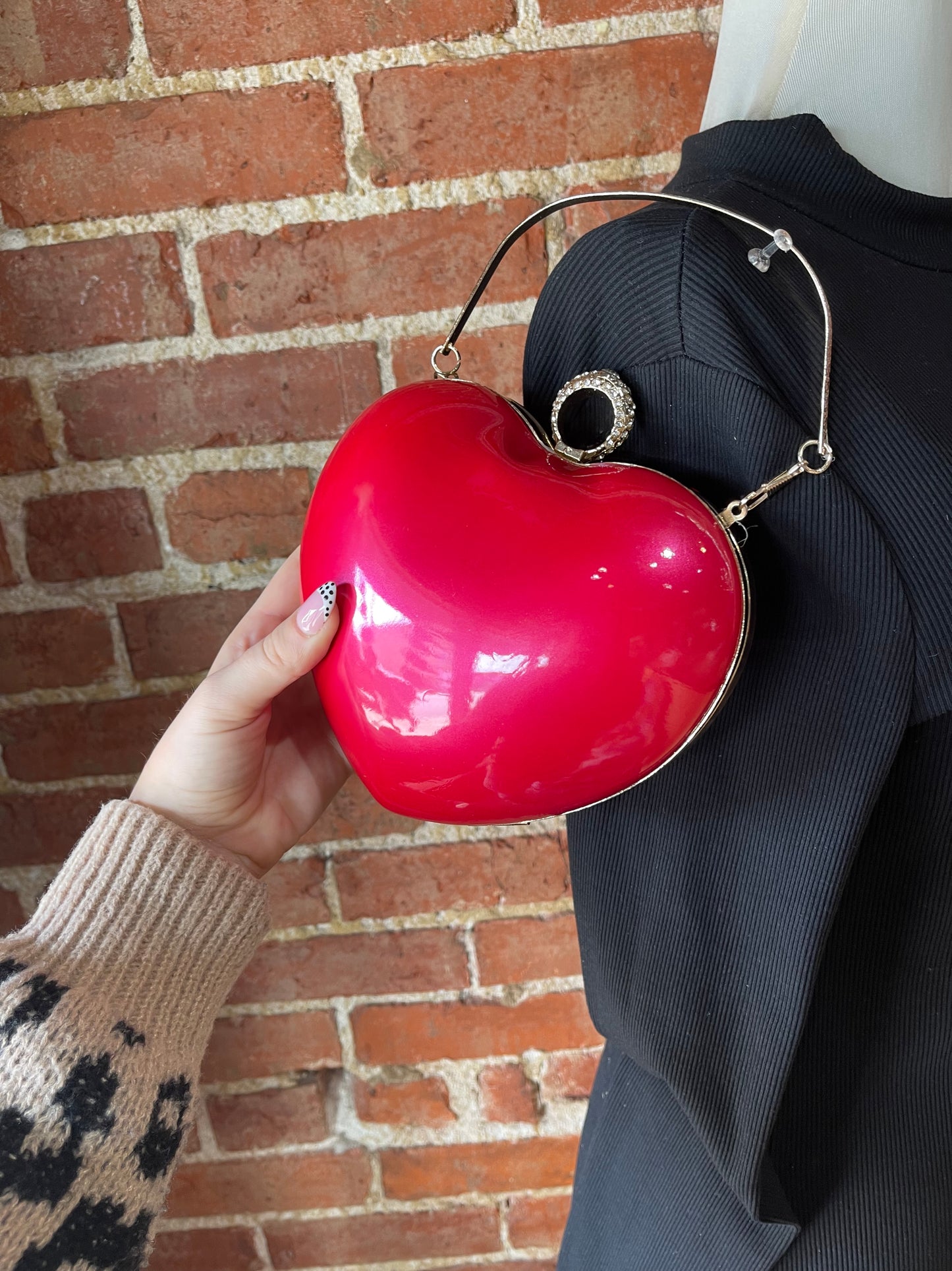 Red Heart Purse