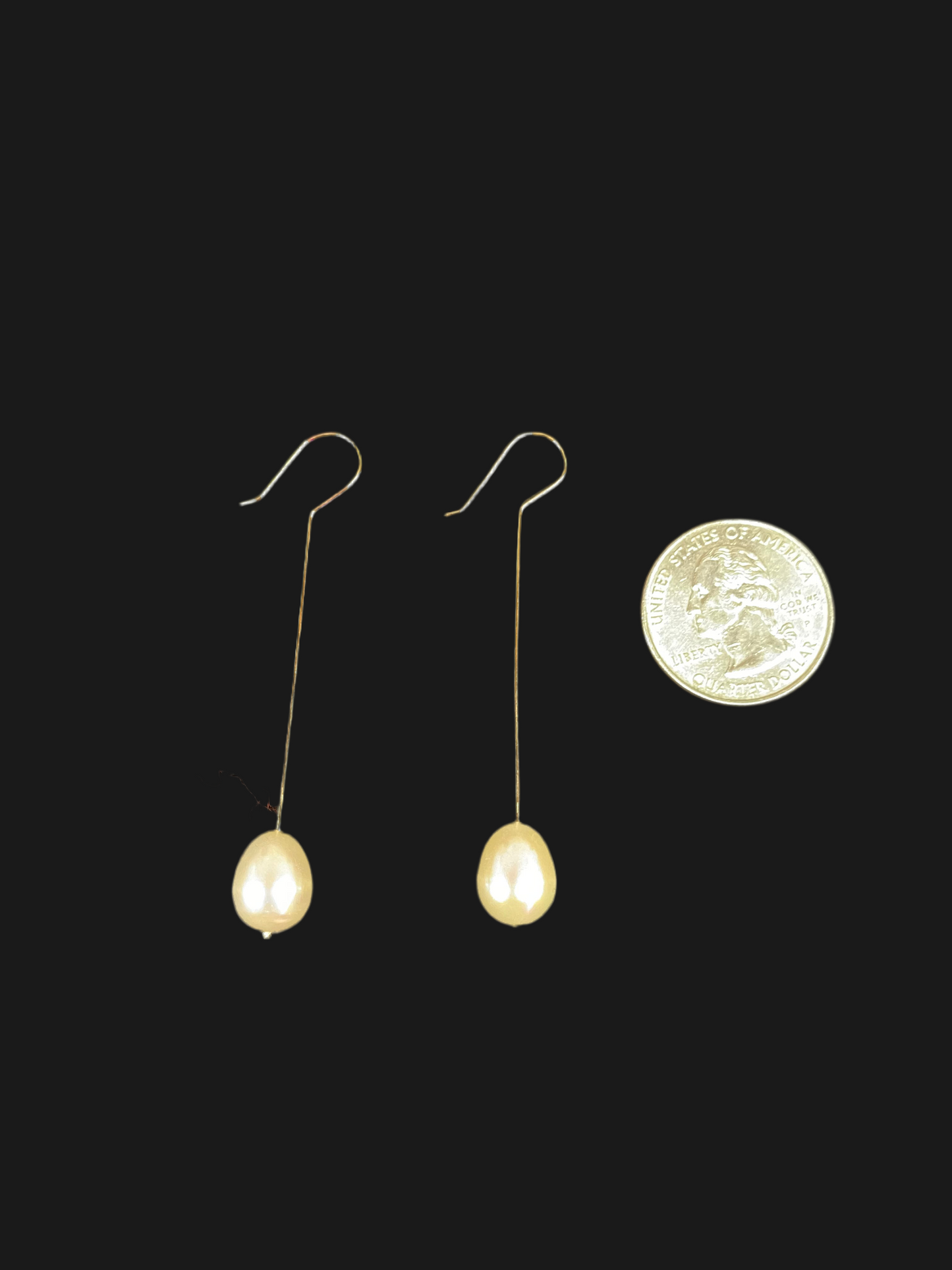 14k Gold Filled and Freshwater Pearl Dangle Earrings