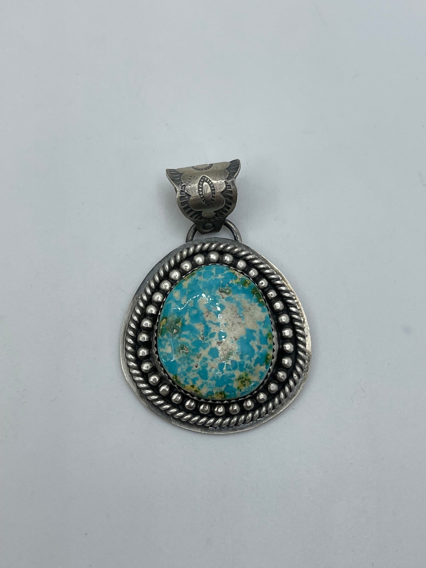 Sonoran Gold Turquoise Pendant with 7mm Bale