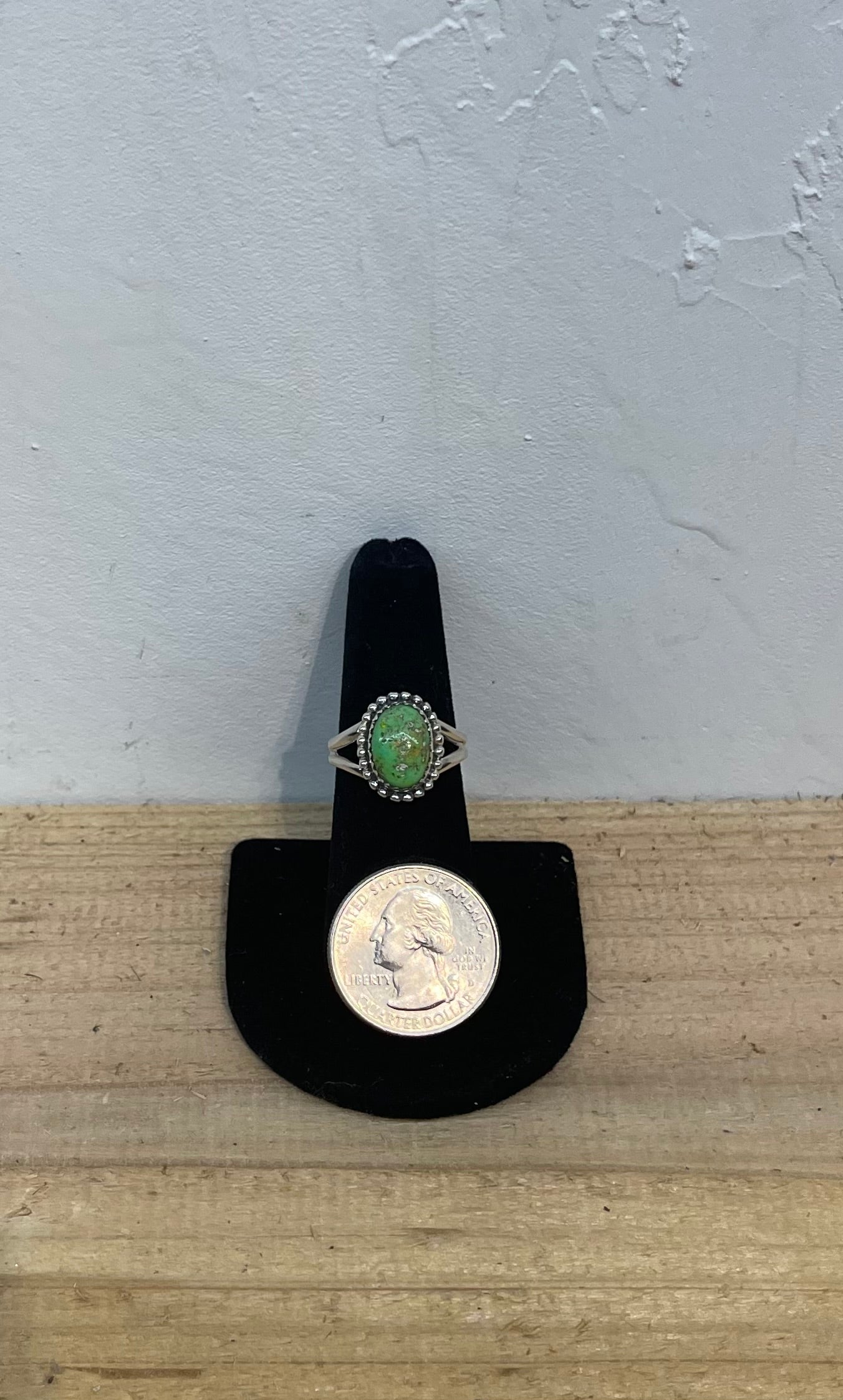 6.5 Pixie Green Turquoise Ring