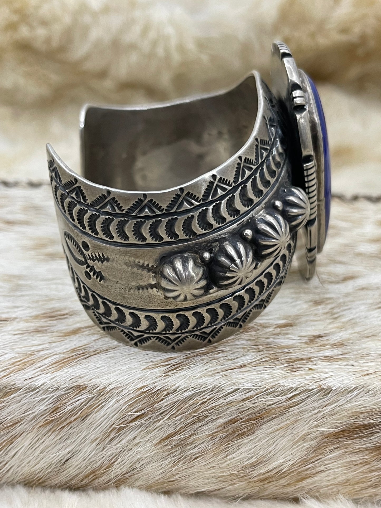 6.25" - 7.25" Lapis Lazuli Cuff