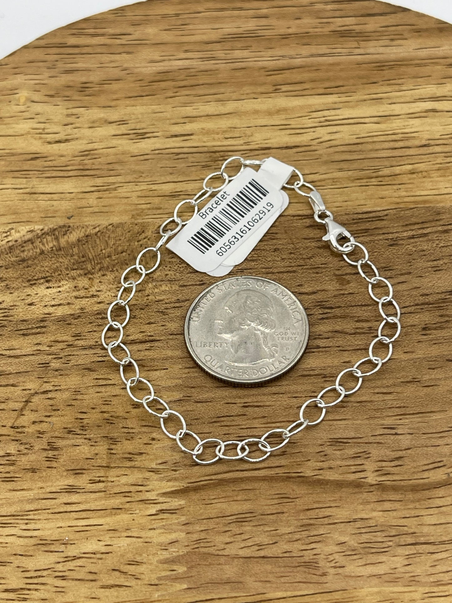 7 1/4" Sterling Silver Chain Linked Bracelet