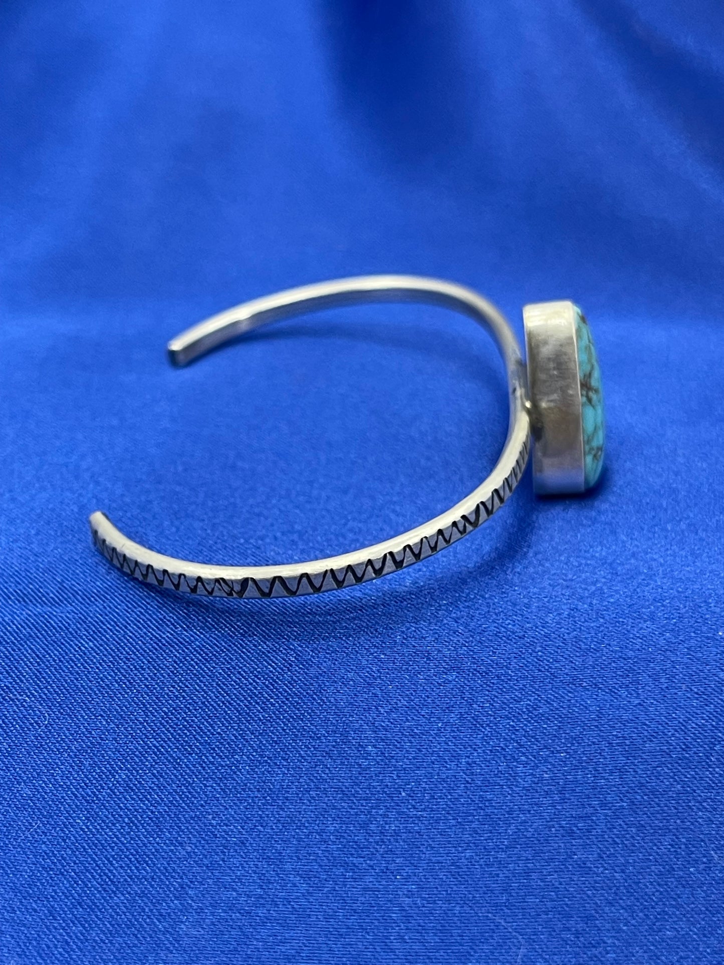 5.75" - 7" #8 Turquoise Cuff