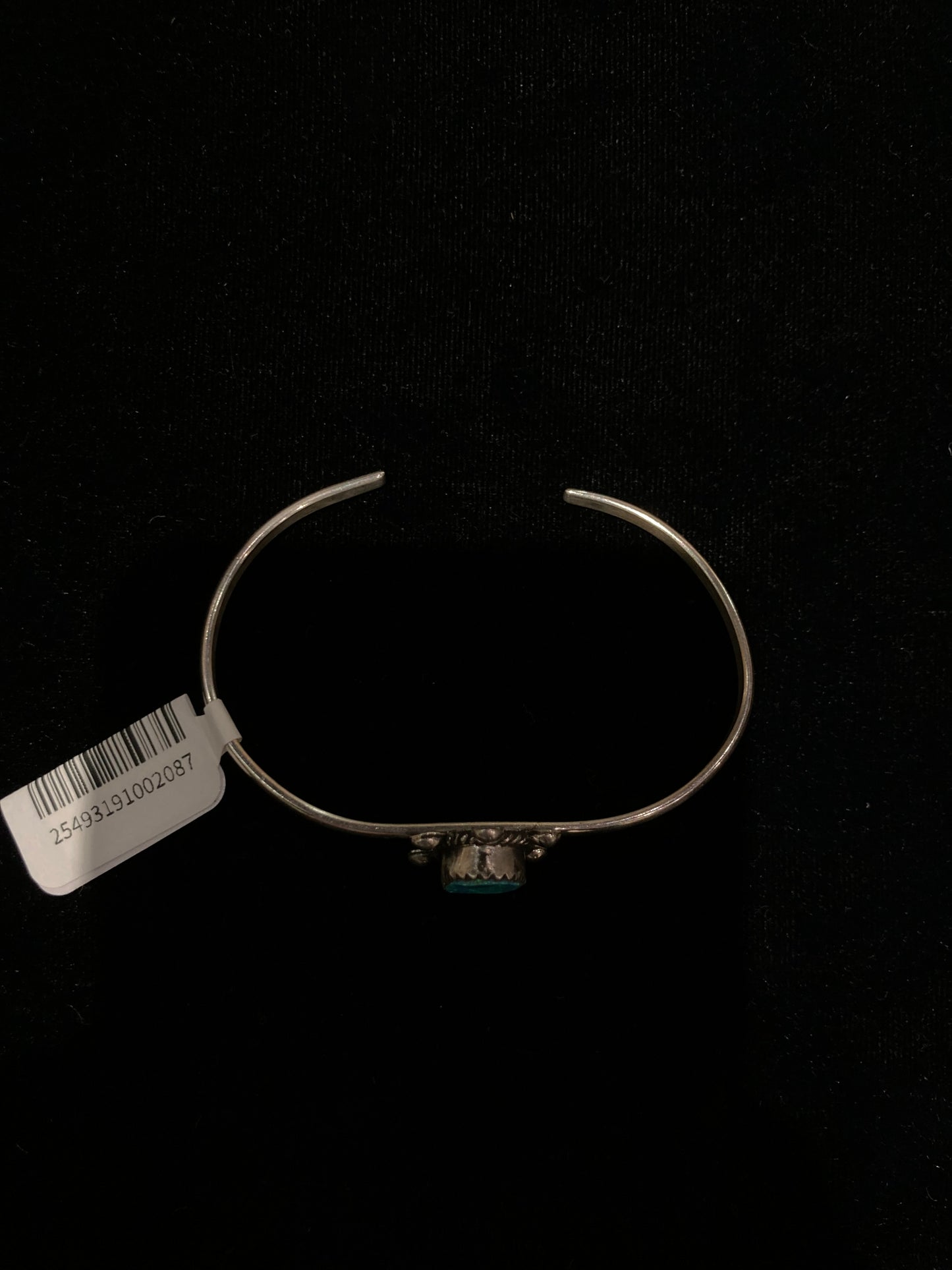 5 1/2"-7" Blue Opal Turtle Cuff by Kalana Hustito, Zuni