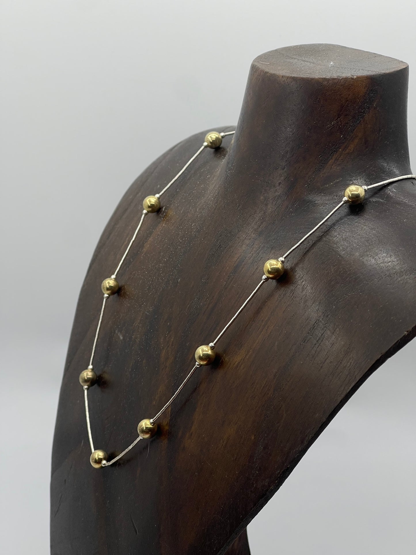 18" 7mm 14k Gold Filled Beaded Necklace