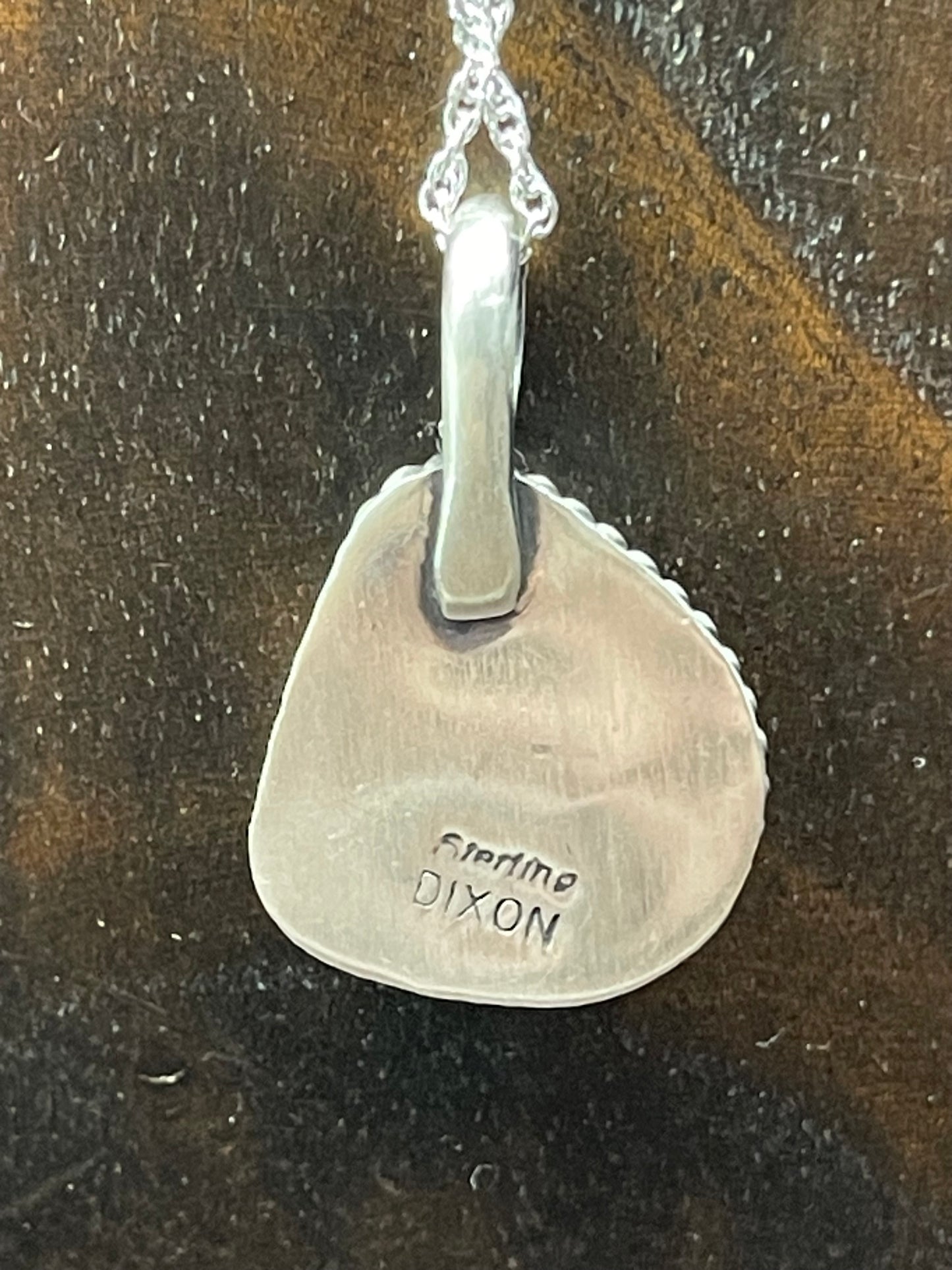 18" Spiny Oyster Pendant by Johnny Dixon, Navajo