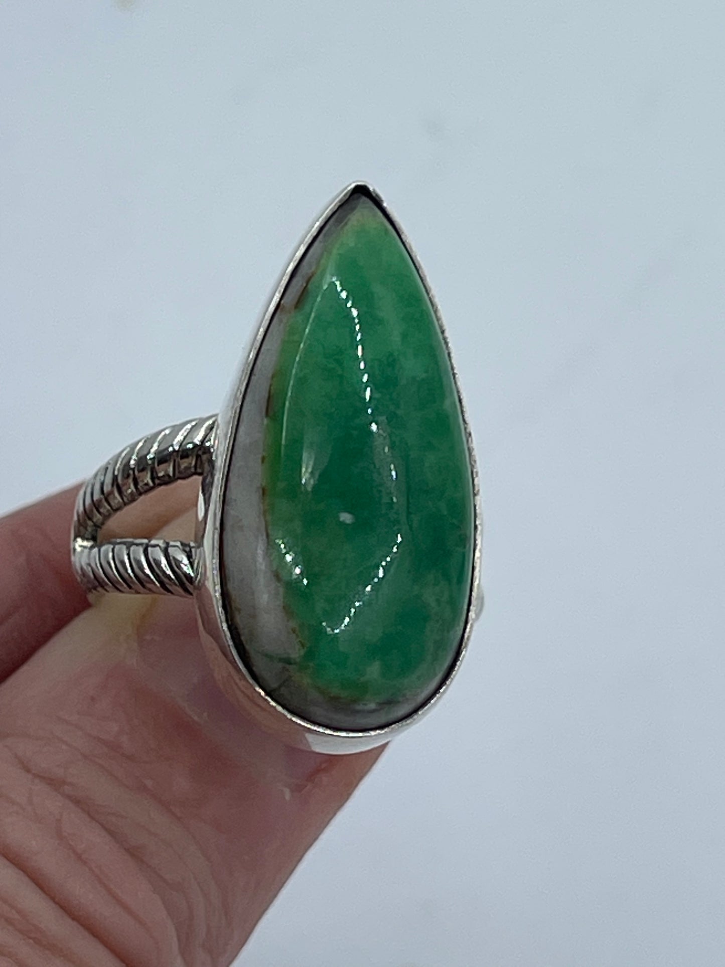 8.5 Royston Turquoise Teardrop Ring