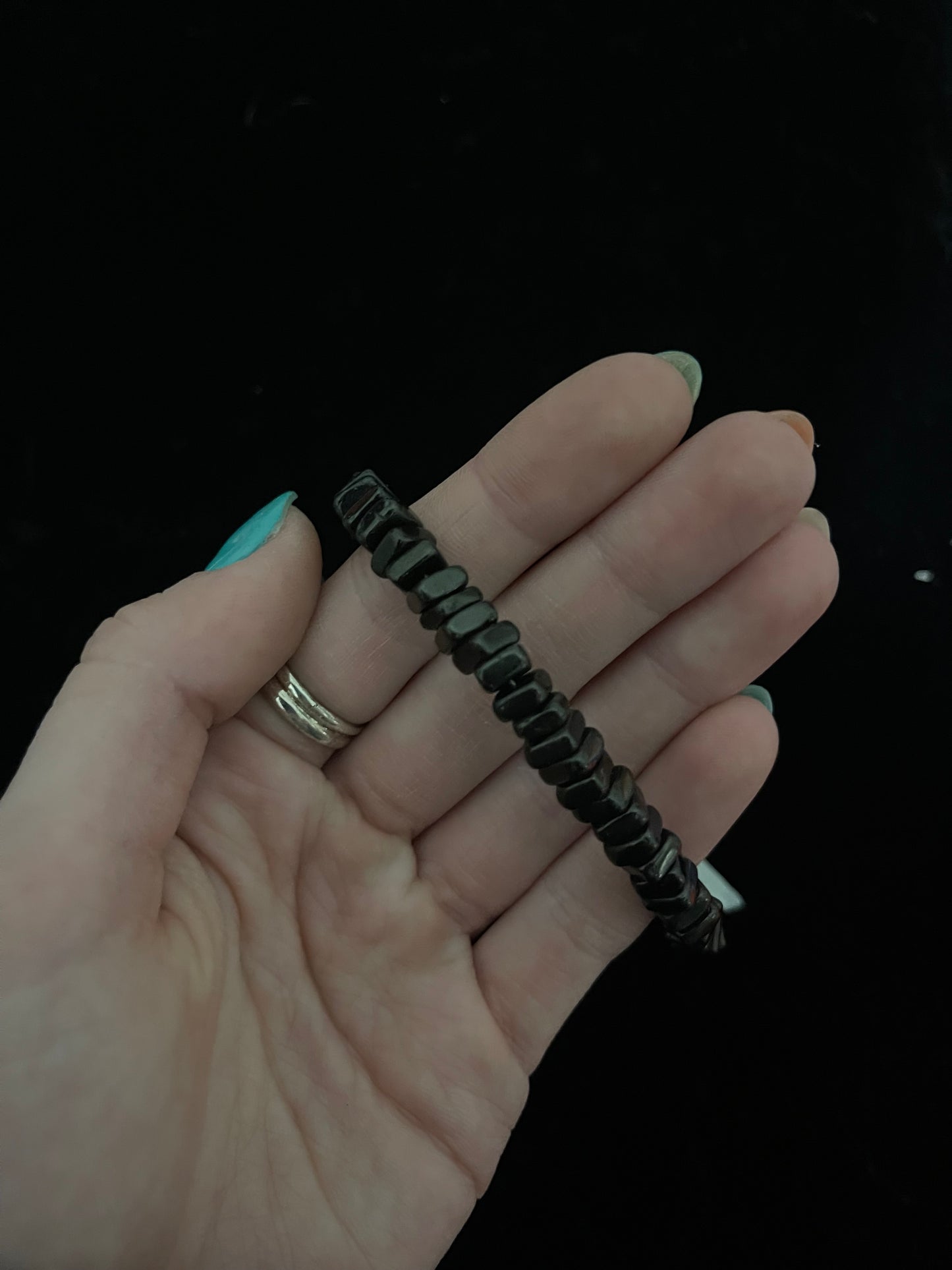 7" Black Onyx Stone Bracelet