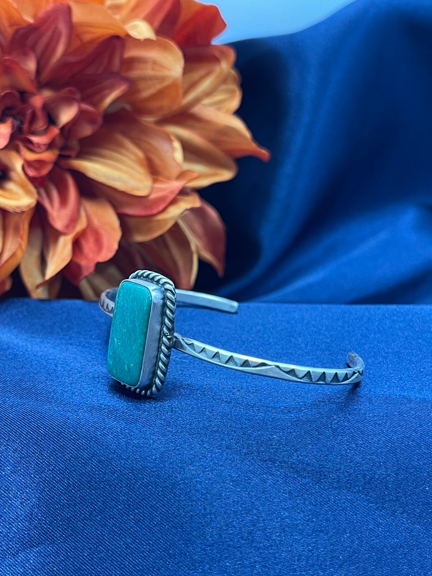 5.75" - 7.25" Kingman Turquoise Cuff