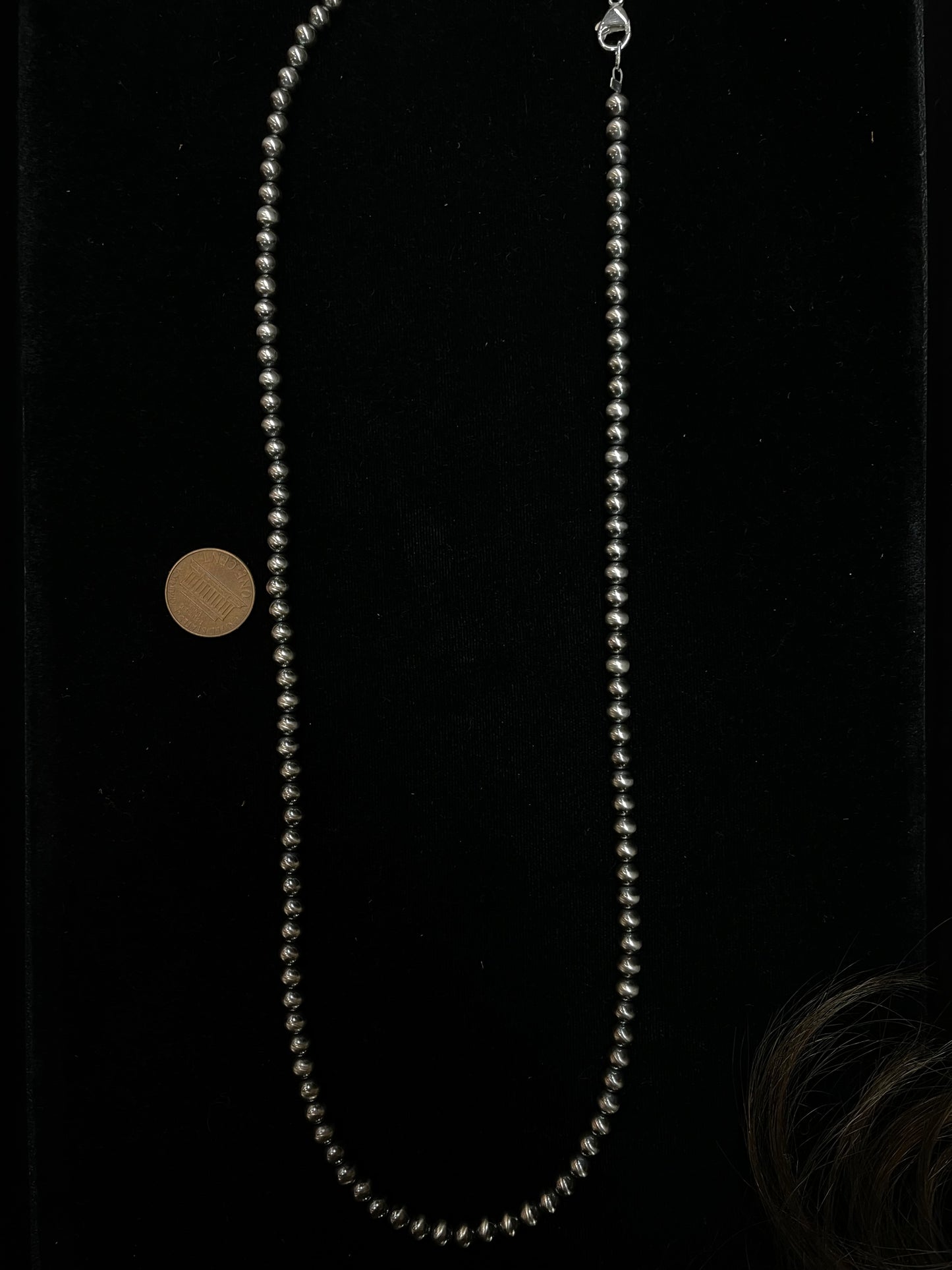 24" 5mm Navajo Pearls Necklace