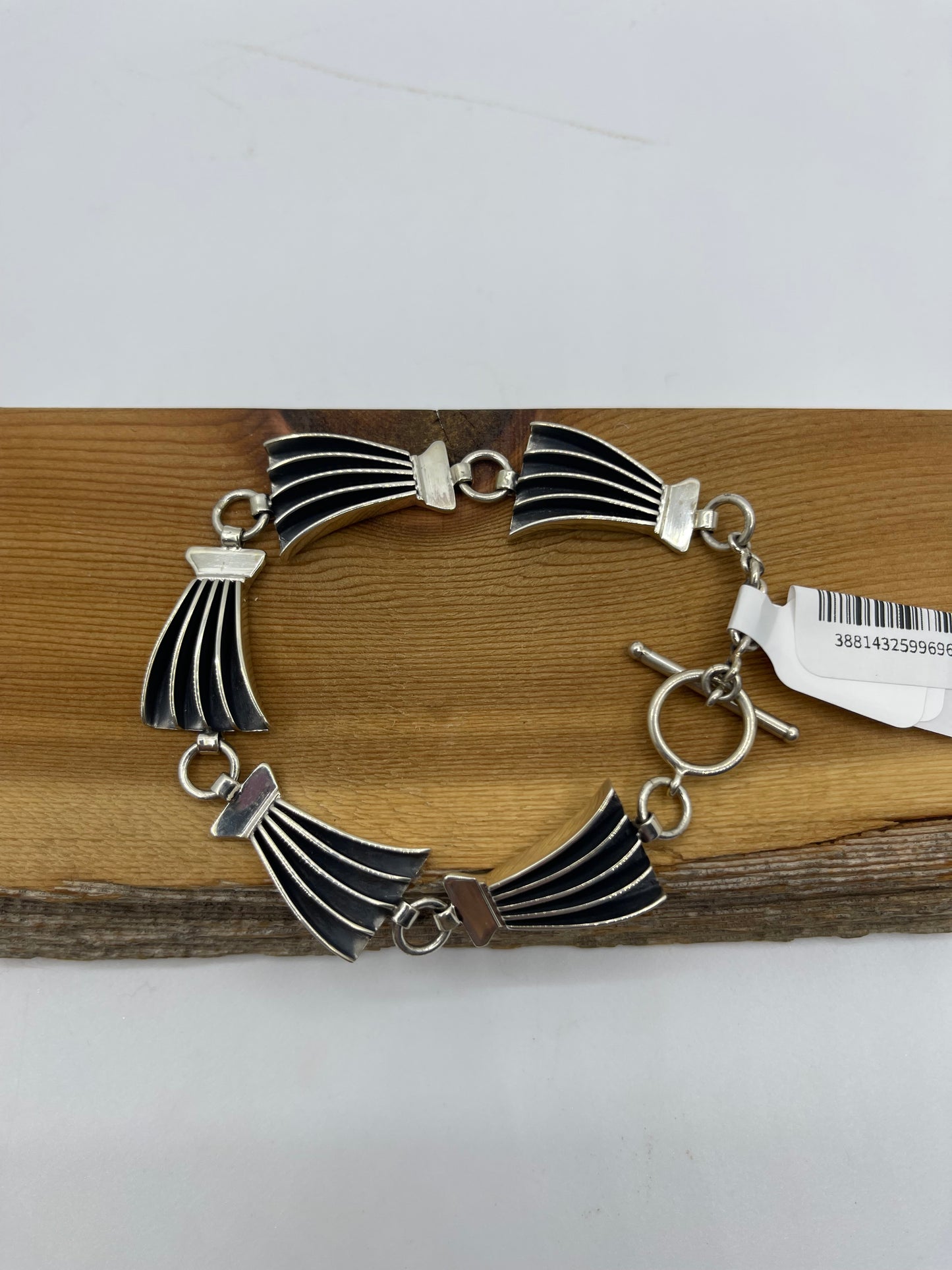 7" Sterling Silver Linked Bracelet by James Bahe, Navajo