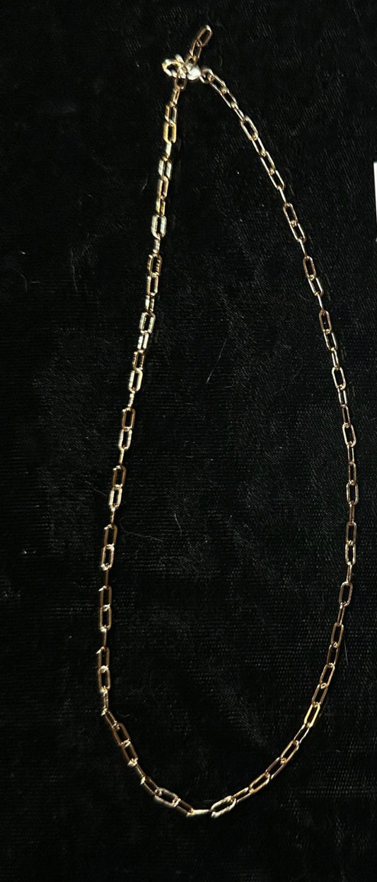 24" 14k Gold Filled Paperclip Chain Necklace