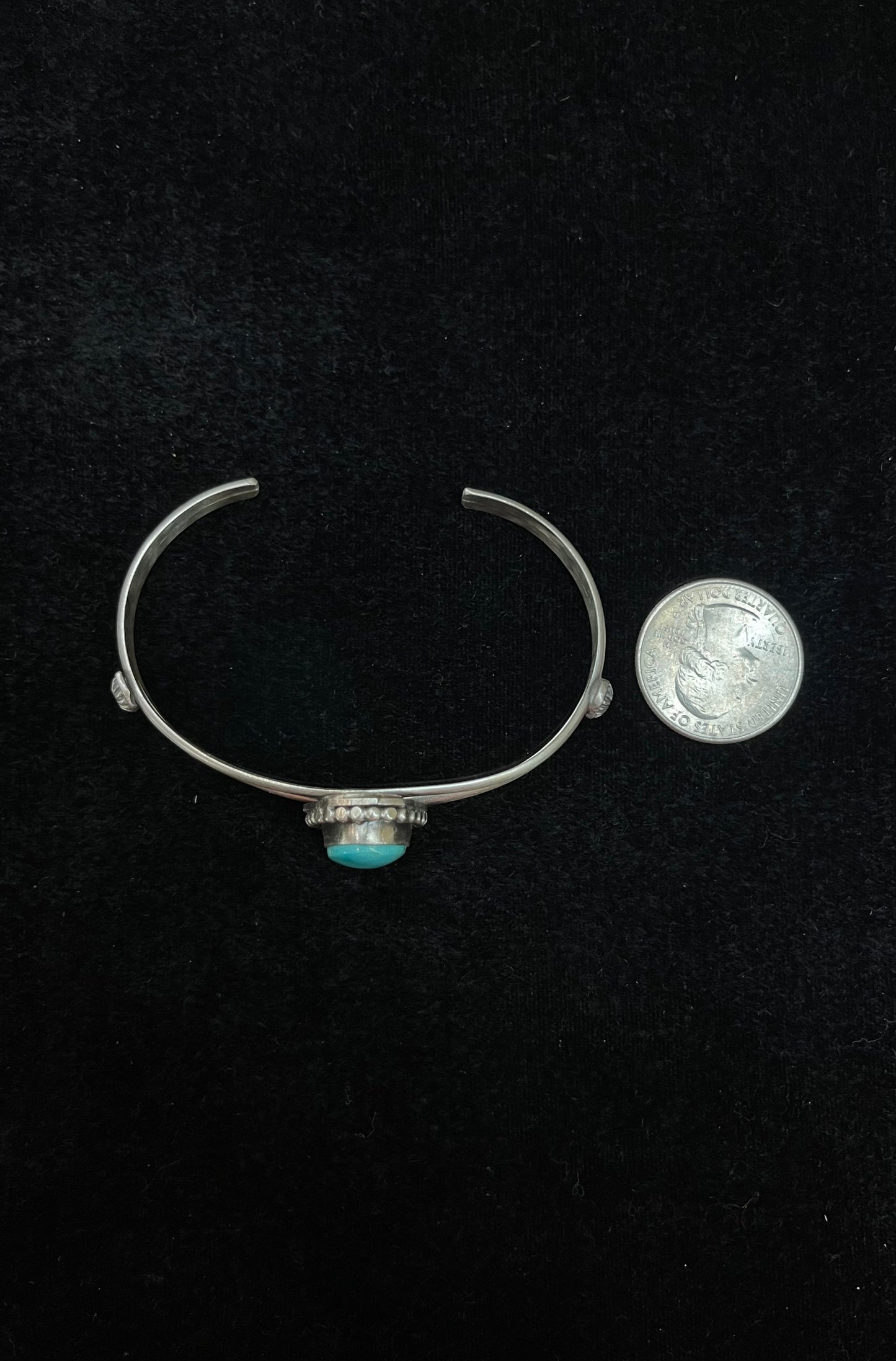 Kingman Turquoise Cuff by Boyd J. Ashley, Navajo