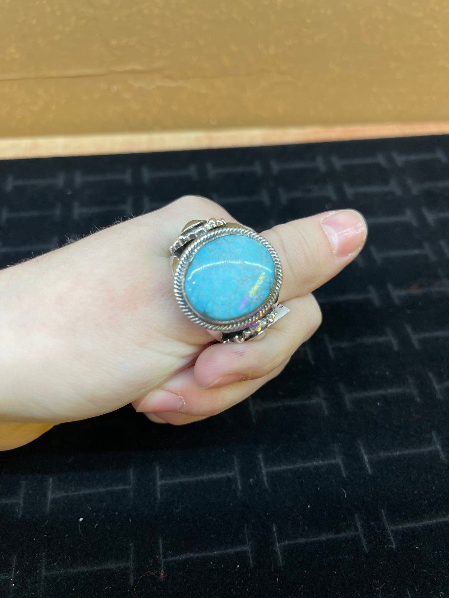 Golden Hills Turquoise Men's Ring By Zia