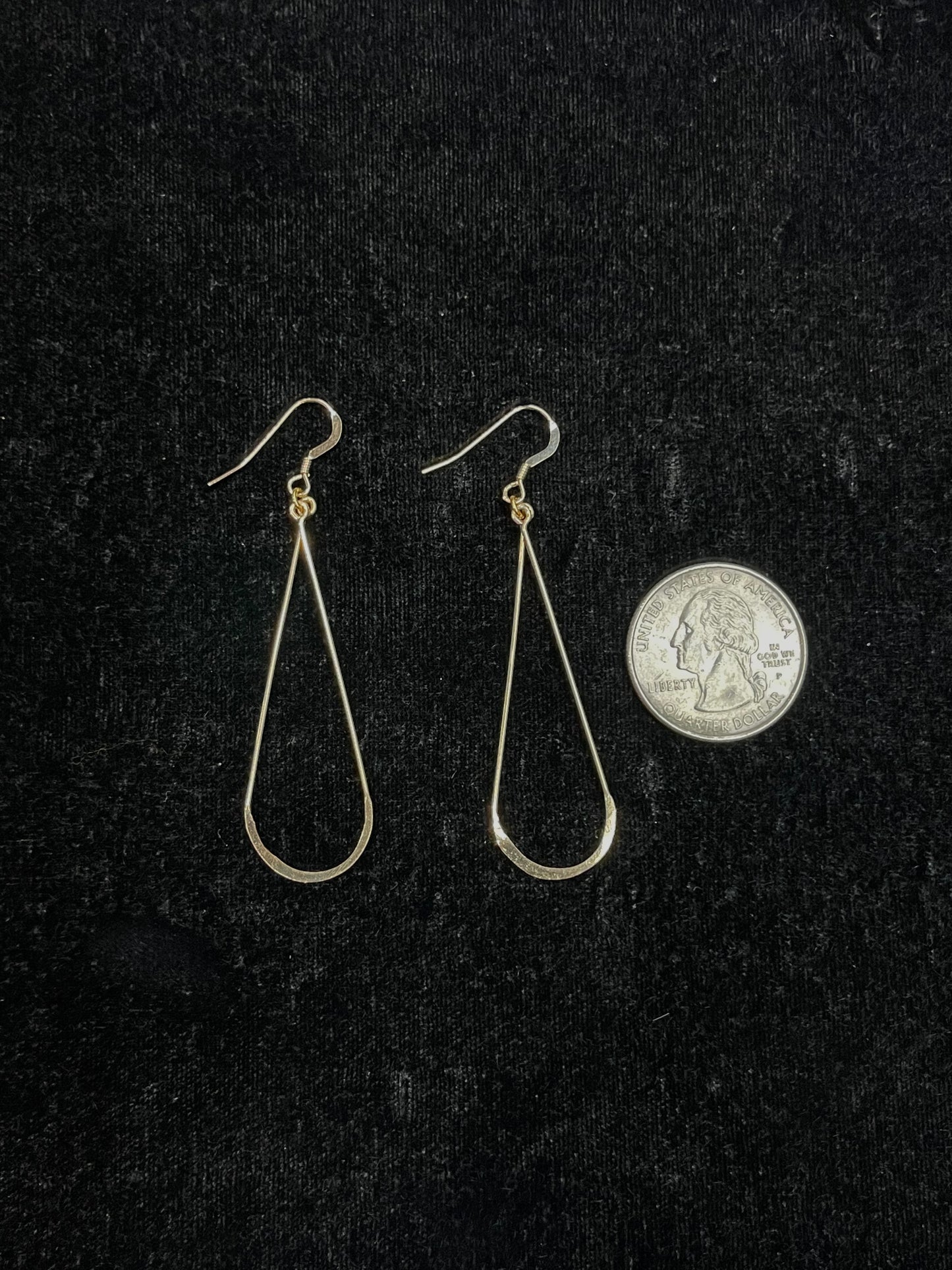 14k Gold filled lightweight earrings 2 1/2" long