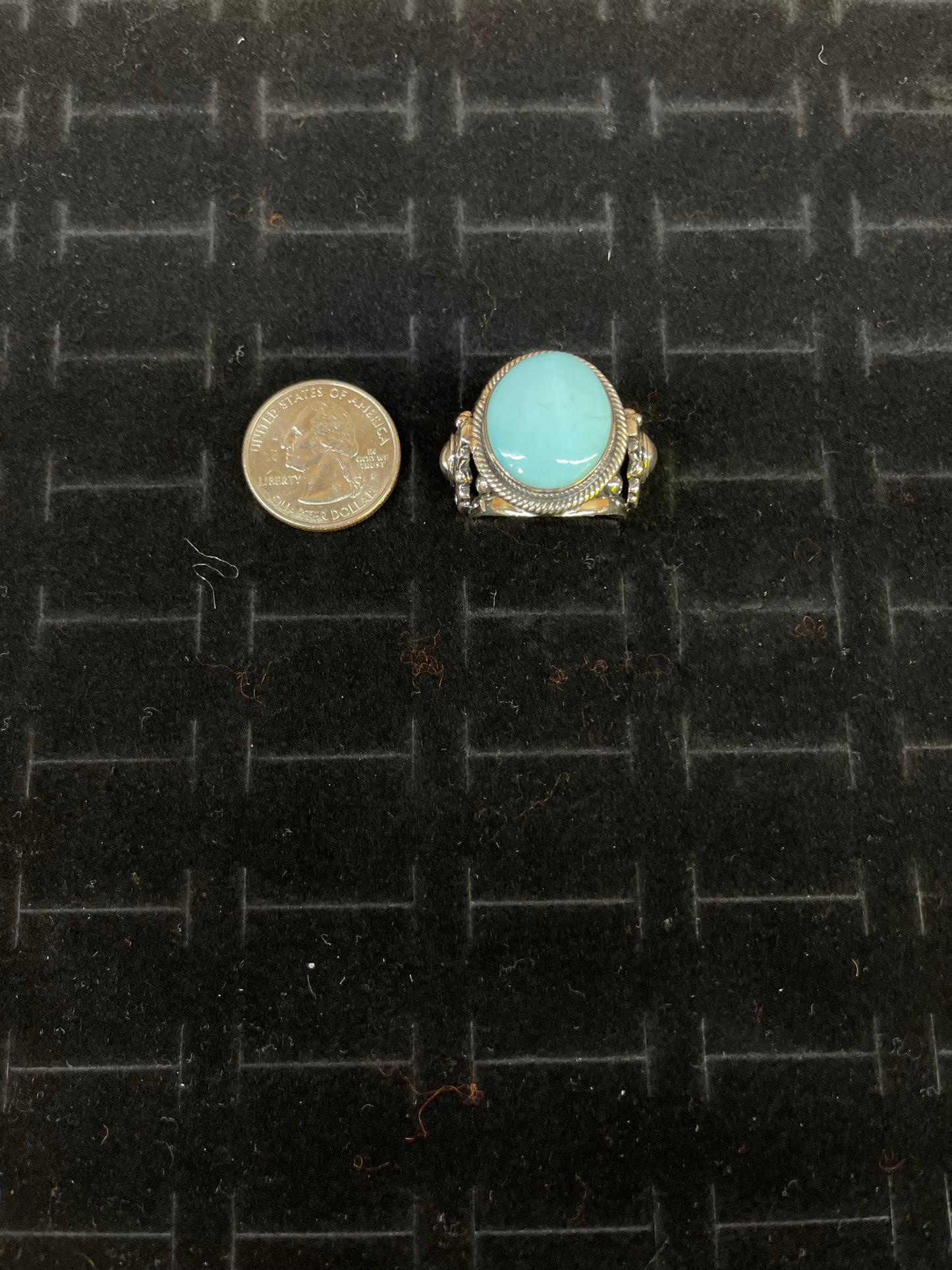 Golden Hills Turquoise Men's Ring By Zia