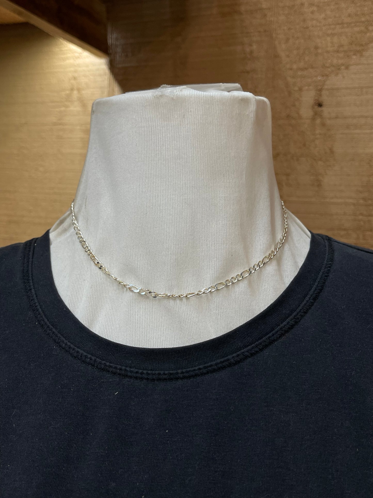 Italy Made 16" Bright Sterling Silver Chain