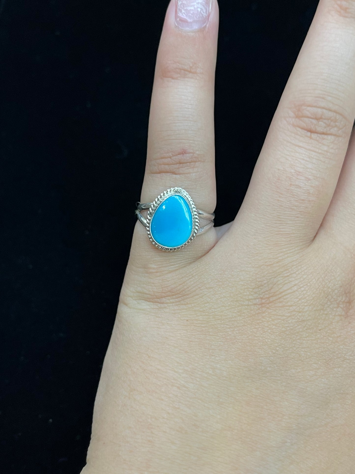 6.5 Kingman Turquoise Ring by Byron Begay, Navajo
