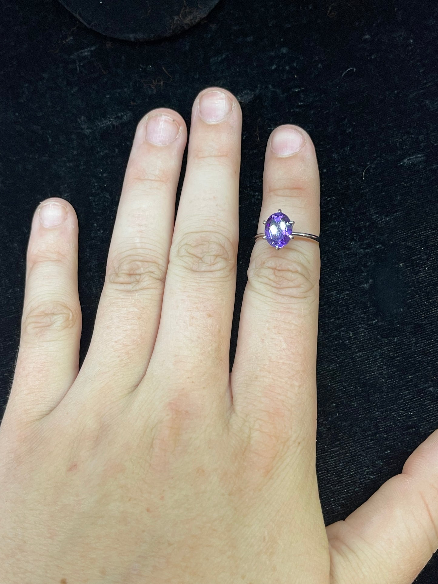 Amethyst Oval Ring